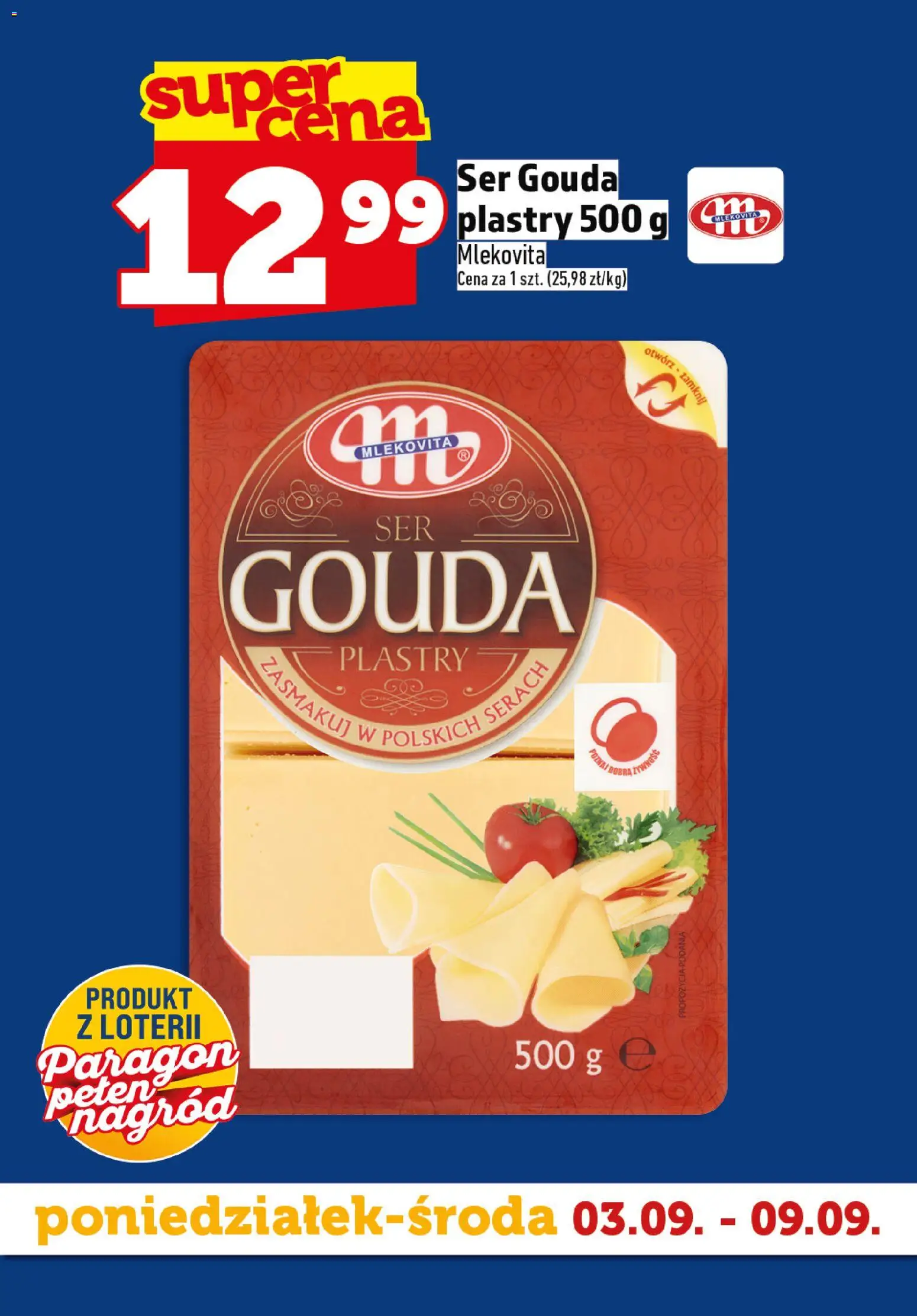 Topaz gazetka - Superstart tygodnia od 03.09.2026 | Strona: 2 | Produkty: Ser, Ser gouda