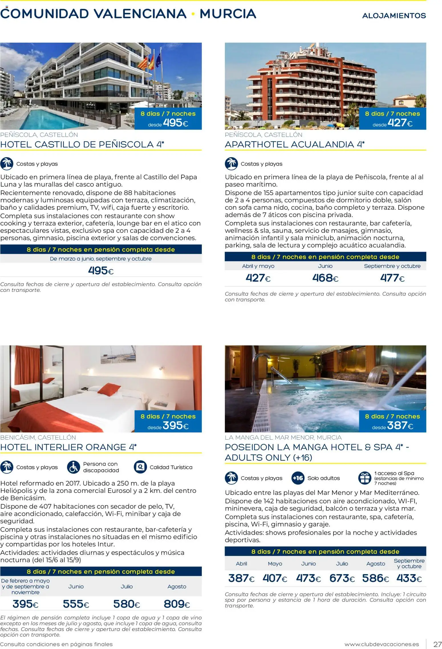 Viajes El Corte Inglés Club de Vacaciones │ válido desde el 01.02.2026 | Página: 27 | Productos: Vino, Sofá cama, Cama, Caja
