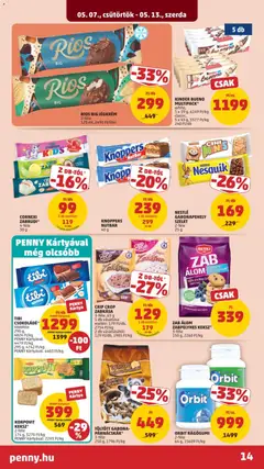 CRIP CROP ZABKÁSA, 3-féle, 65 g - amely érvényes a következő dátumtól: 07.05.2026 | Oldal: 17