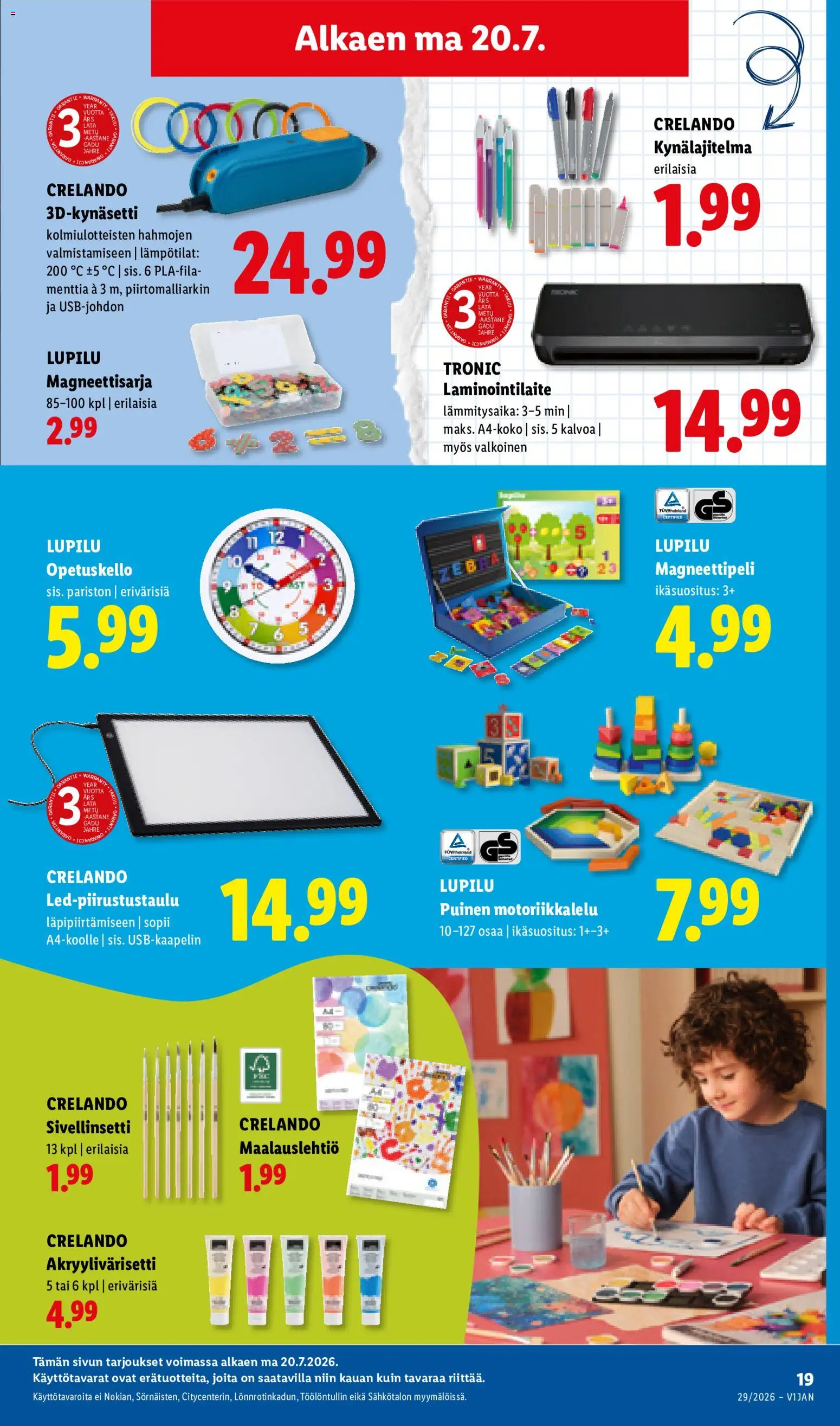 Lidl tarjoukset - Tampere – voimassa 16/07/2026 alkaen | Sivu: 27 | Tuotteet: Laminointilaite
