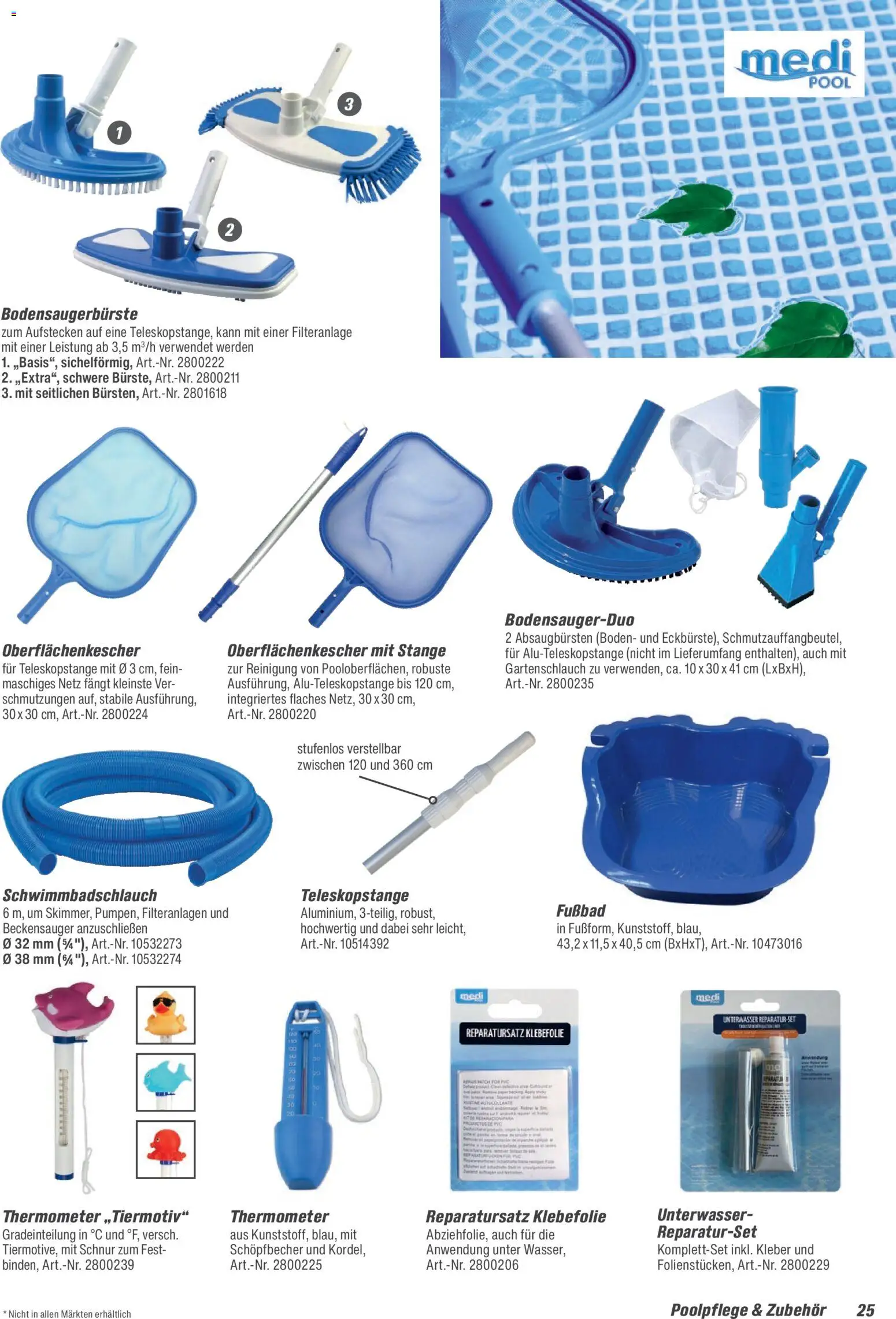 Toom Baumarkt - Pool, Sauna & Klima 2026 – gültig ab 14.03.2026 | Seite: 25 | Produkte: Thermometer, Fußbad