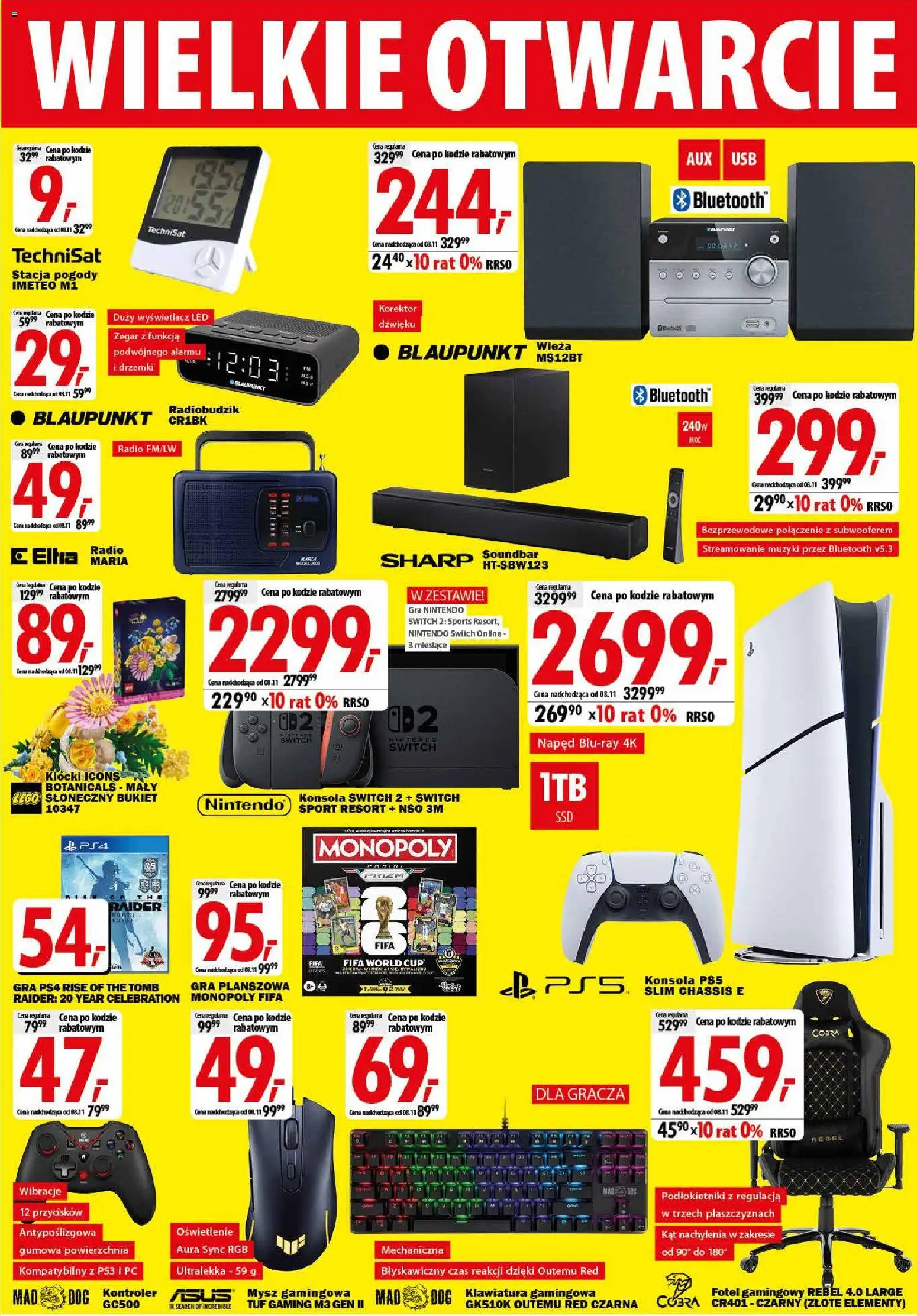 Mediaexpert promocje - Wielkie otwarcie Pobiedziska od 28.10.2026 | Strona: 3 | Produkty: PC, Oświetlenie, Lego, Soundbar