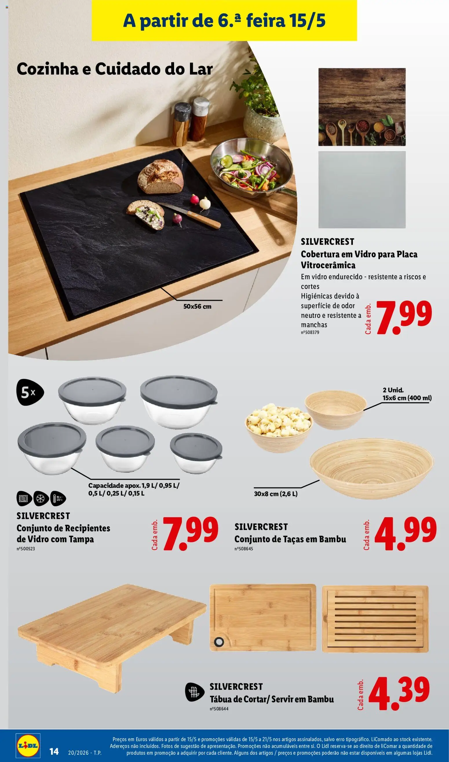 Lidl Novidades │ válido de 11.05.2026 | Página: 14 | Produtos: Tábua, Taças