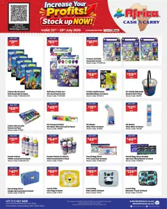 Africa Cash & Carry specials catalogue – valid from 23/07/2026 | Page: 58 | Products: Pencil, Bag, Paint, Stock