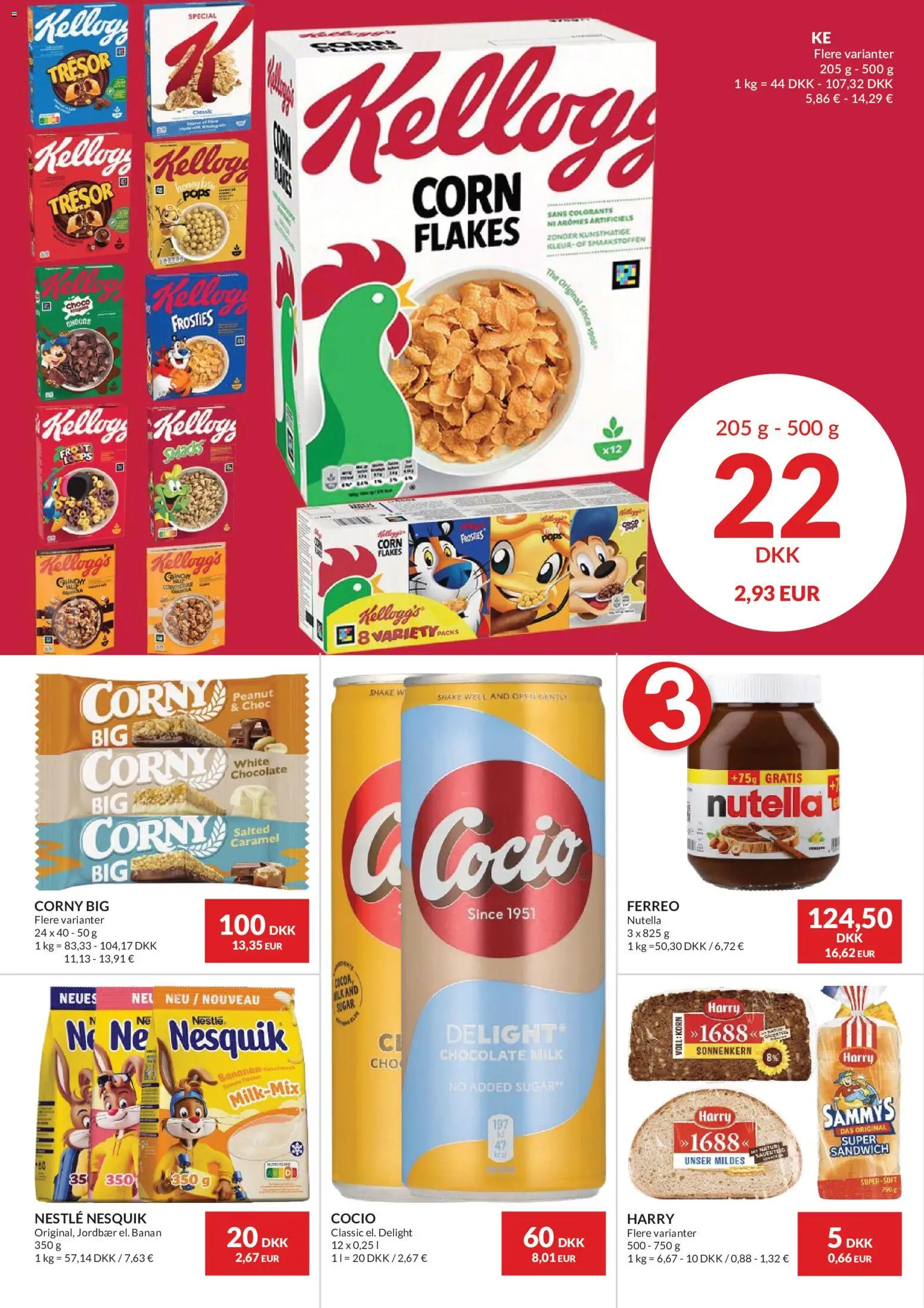 Nielsen Discount tilbudsavis – gyldig fra 27/08/2026 | Side: 2 | Produkter: Jordbær, Korn, Nutella