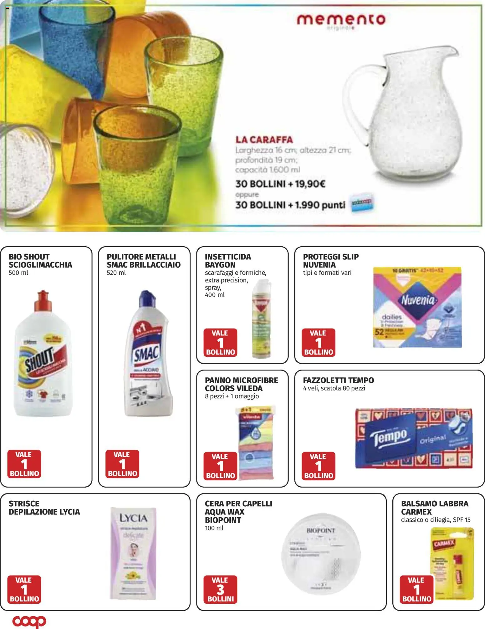 Volantino COOP del 11.06.2026 | Pagina: 33 | Prodotti: Balsamo, Caraffa, Fazzoletti, Insetticida
