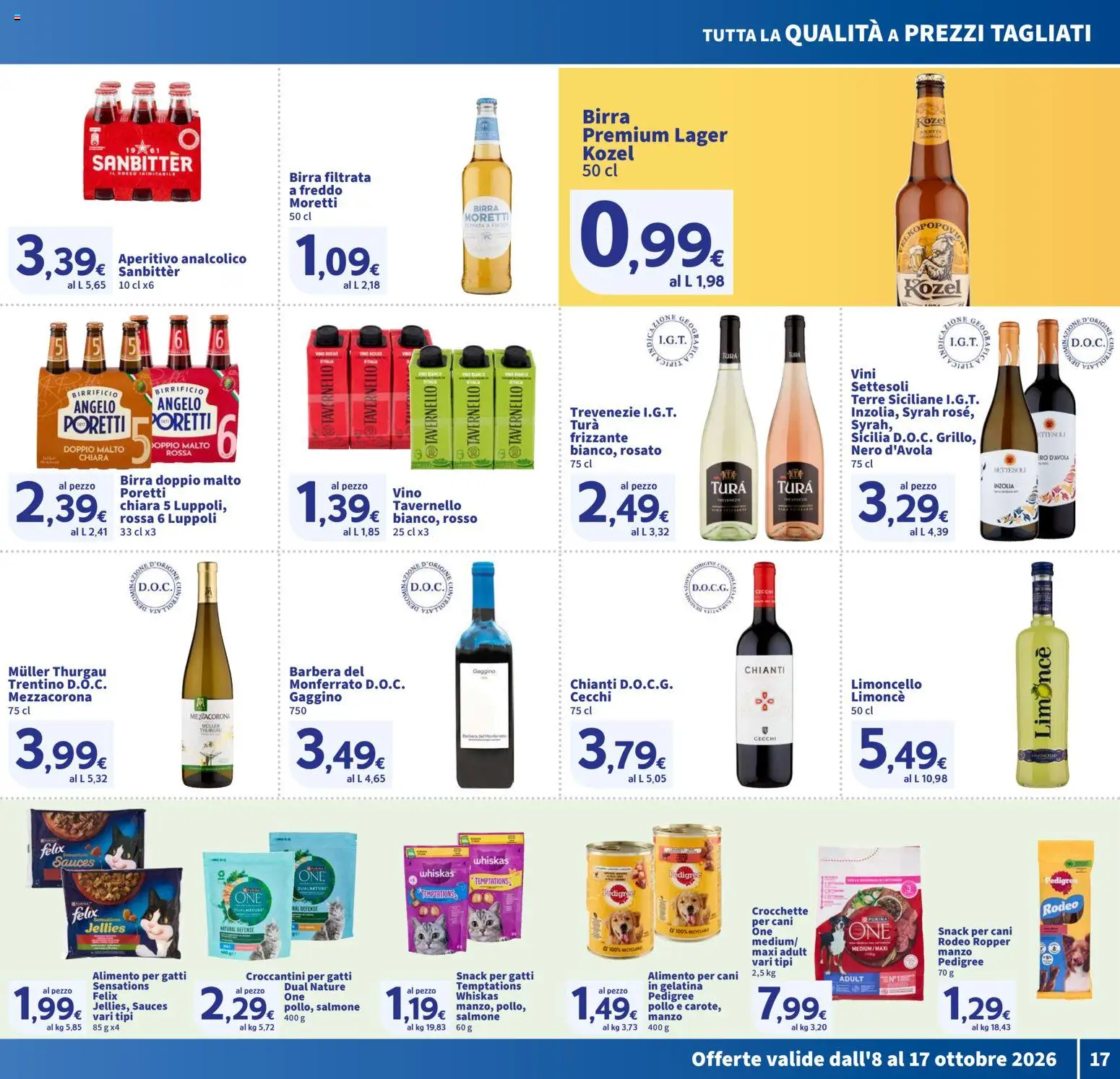 Volantino SIGMA del 08/10/2026 | Pagina: 17 | Prodotti: Manzo, Vino, Limoncello, Aperitivo