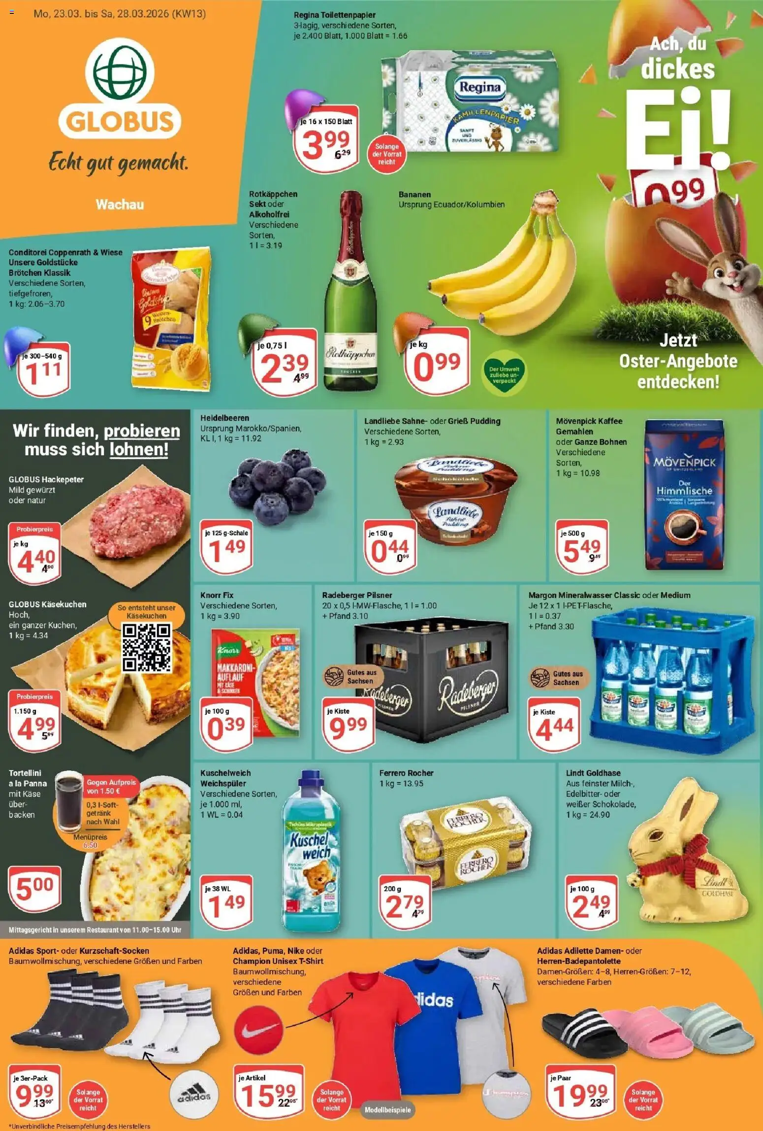 Globus prospekt Markkleeberg	 – gültig ab 23.03.2026 | Seite: 3 | Produkte: Kaffee, Pudding, Sahne, Radeberger pilsner
