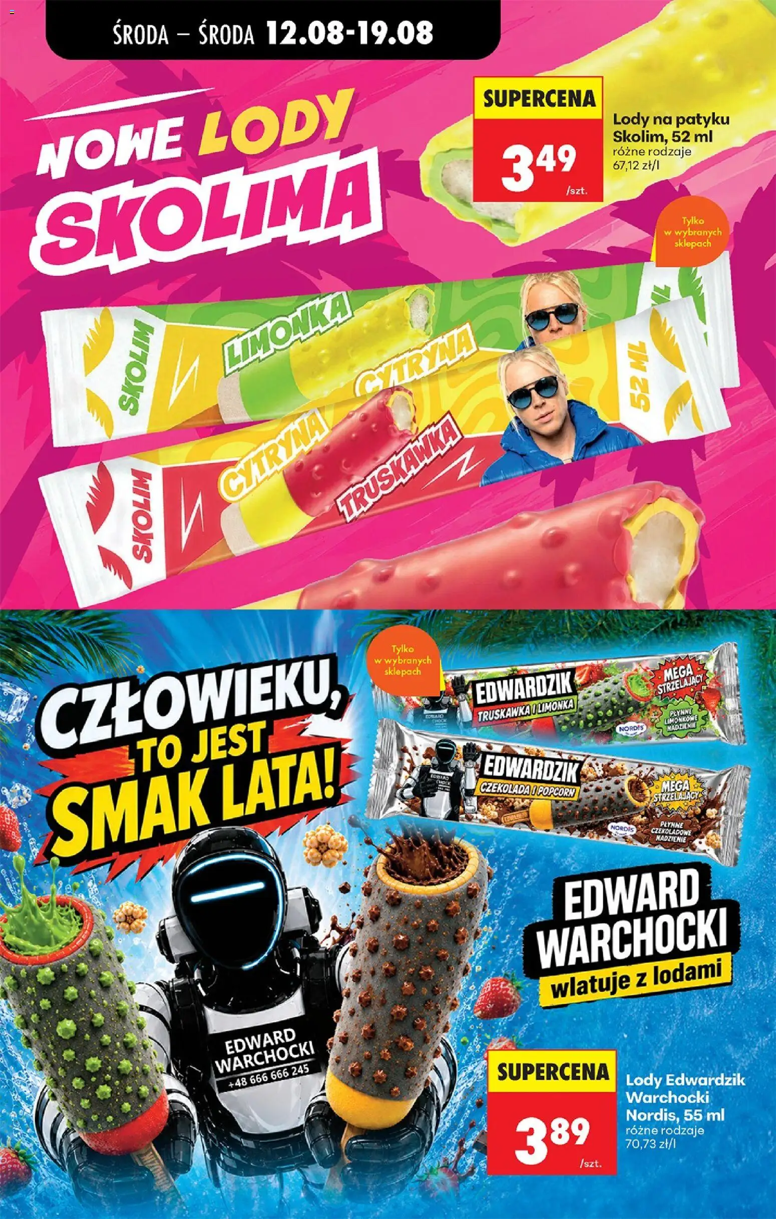 Biedronka gazetka od 10.08.2026 | Strona: 55 | Produkty: Cytryna, Lody na patyku, Czekolada, Lody