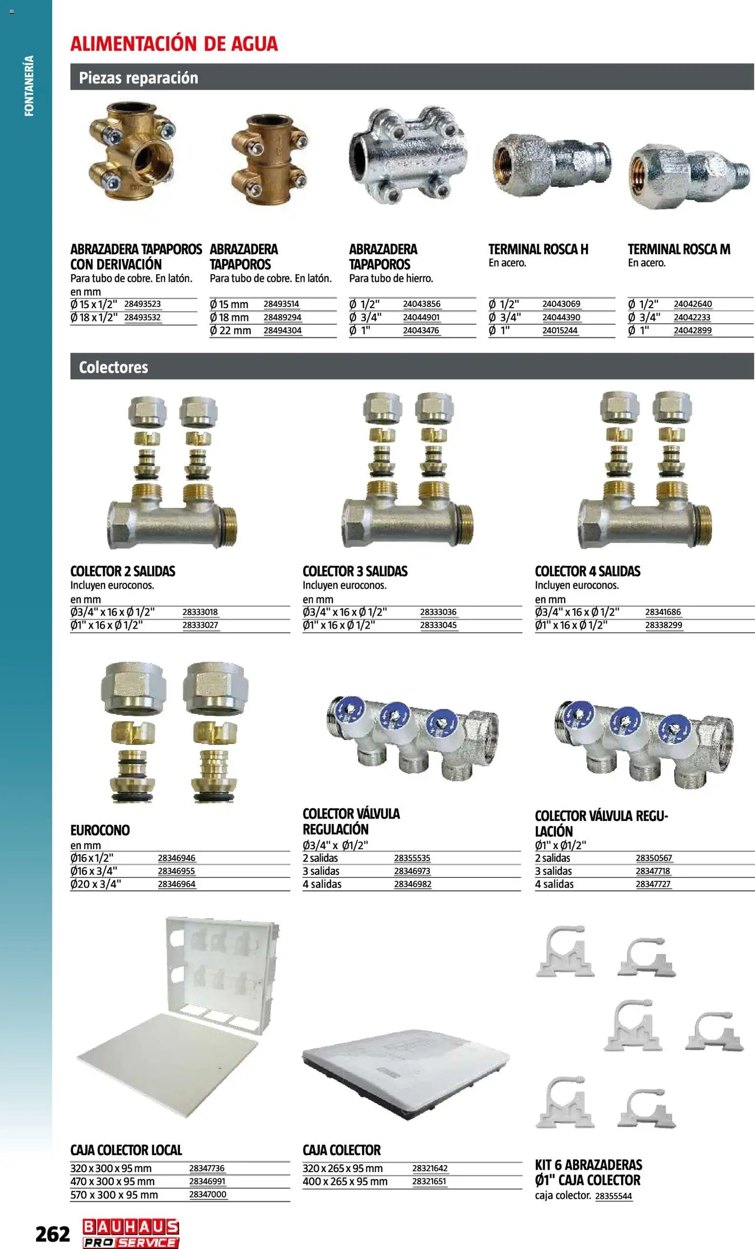 Bauhaus ProService │ válido desde el 11/05/2026 | Página: 262 | Productos: Agua, Caja