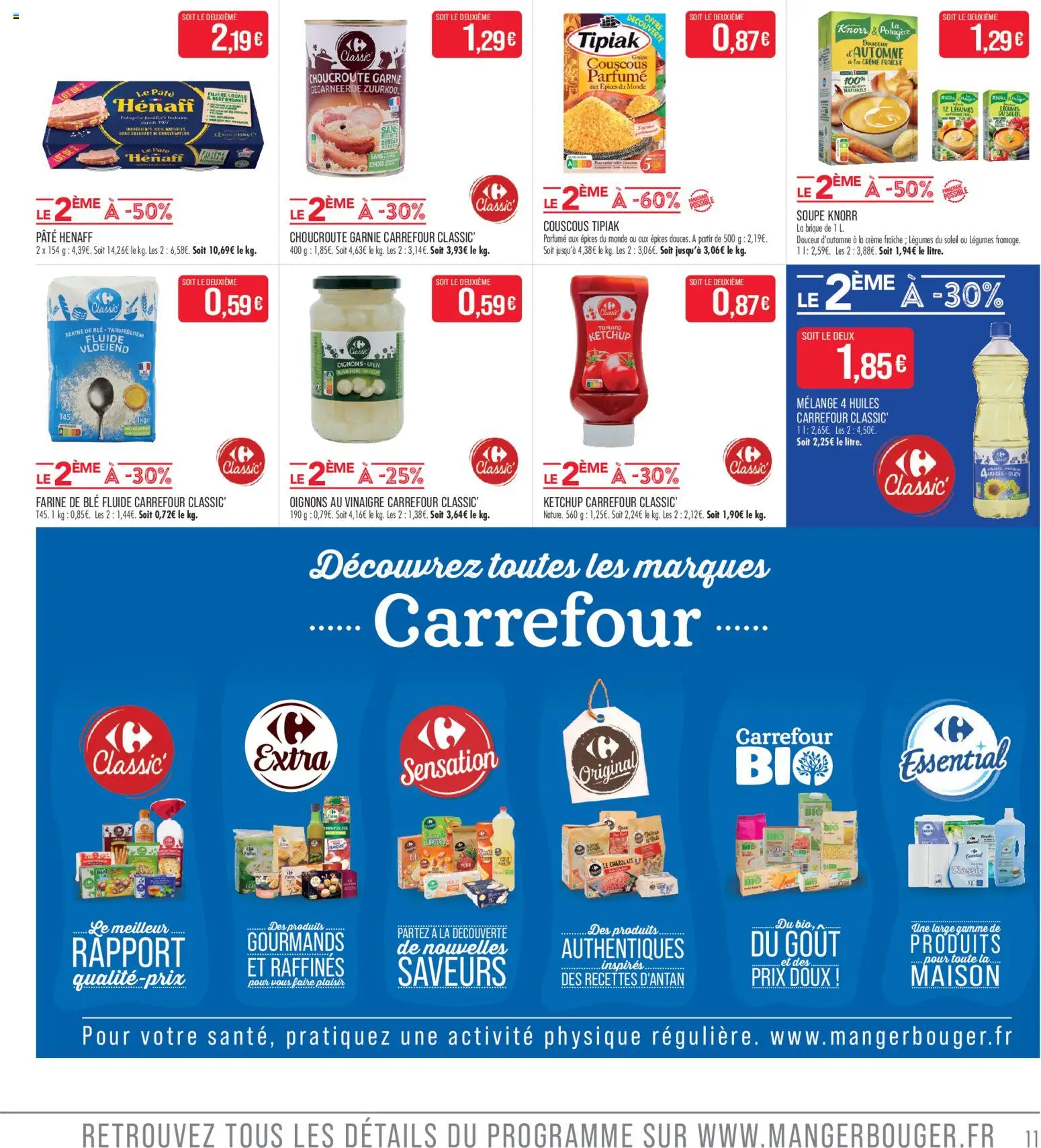 {H1} | Page: 11 | Produits: Choucroute, Farine de ble, Crème fraiche, Crème