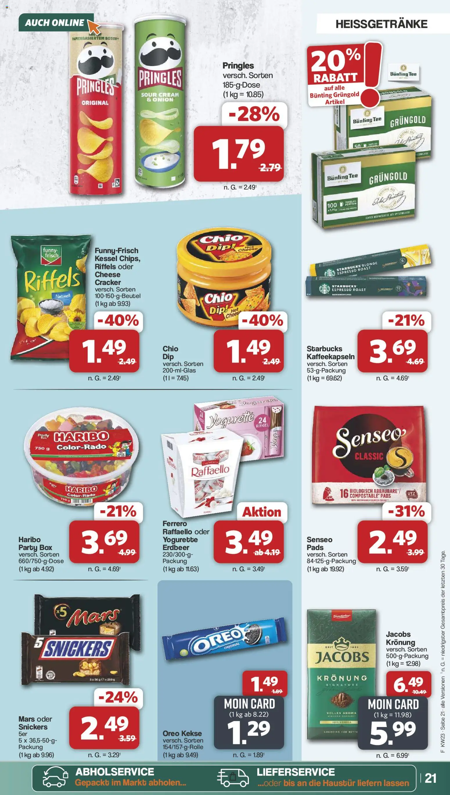Famila Nordwest Prospekt – gültig ab 01.06.2026 | Seite: 21 | Produkte: Haribo, Box, Pringles, Tee