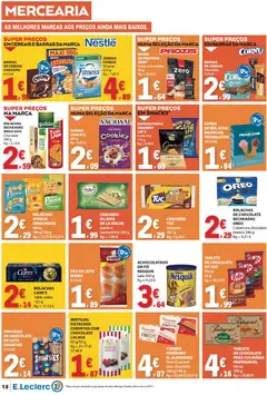 Pré-visualização E.Leclerc folheto válido de 11.06.2026 | Página: 18 | Produtos: Azeite, Bolachas, Leite, Proteina