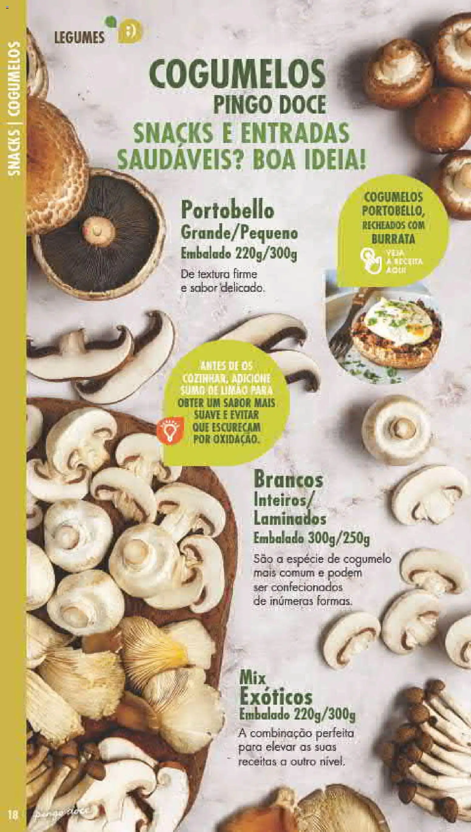 Pingo Doce Fruta e Legumes │ válido de 30/06/2026 | Página: 18 | Produtos: Cogumelos
