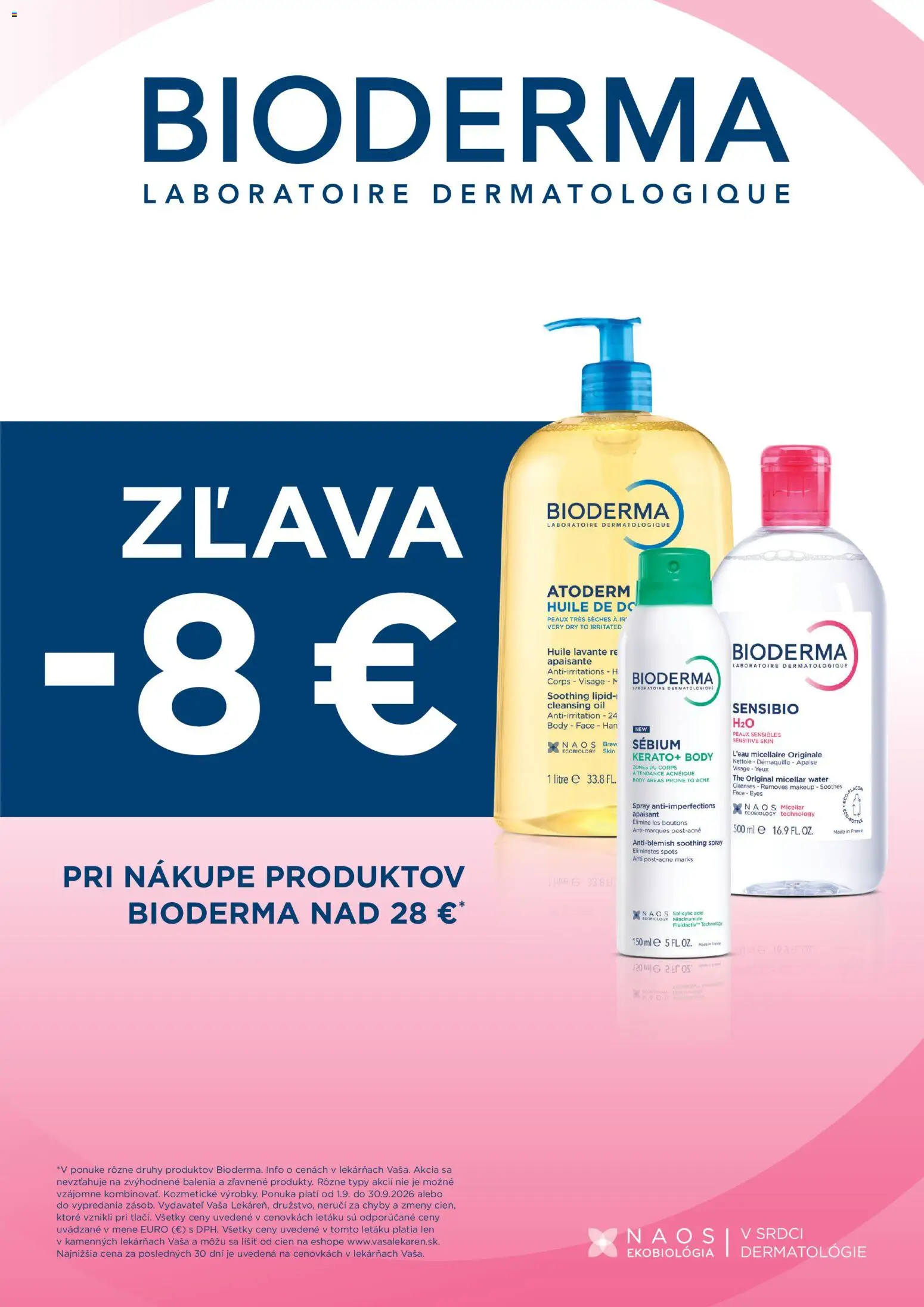 Nové Vaša lekáreň akcie – leták je platný od 01.09.2026 | Strana: 17 | Produkty: Bioderma
