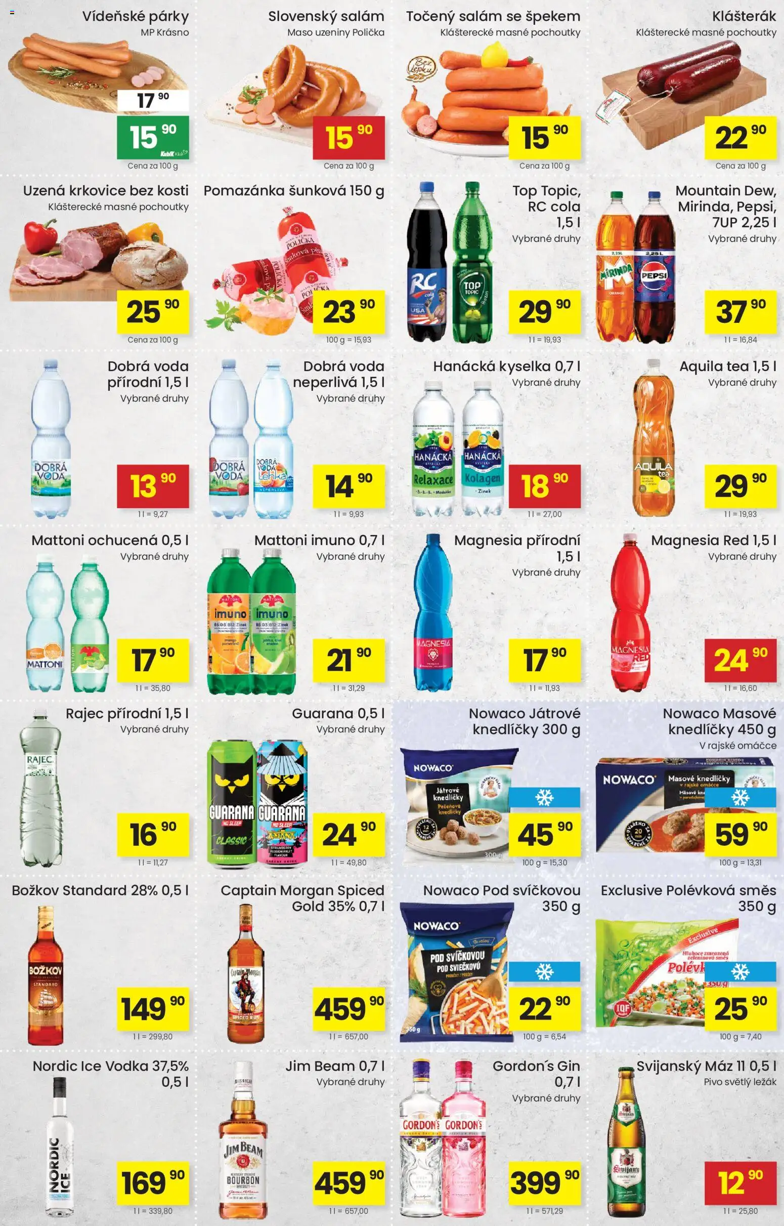 Kubík leták od 27.10.2026 | Strana: 3 | Produkty: Rum, Voda, Whiskey, Aquila