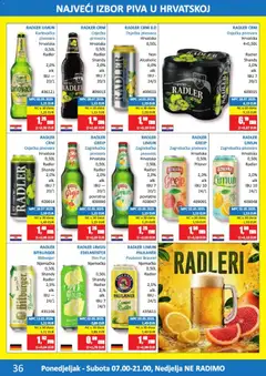 Vrutak Pivski katalog - Pregled kataloga iz trgovine Vrutak, vrijedi od 01.06.2026 | Stranica: 36 | Proizvodi: Radler, Grejp, Limun