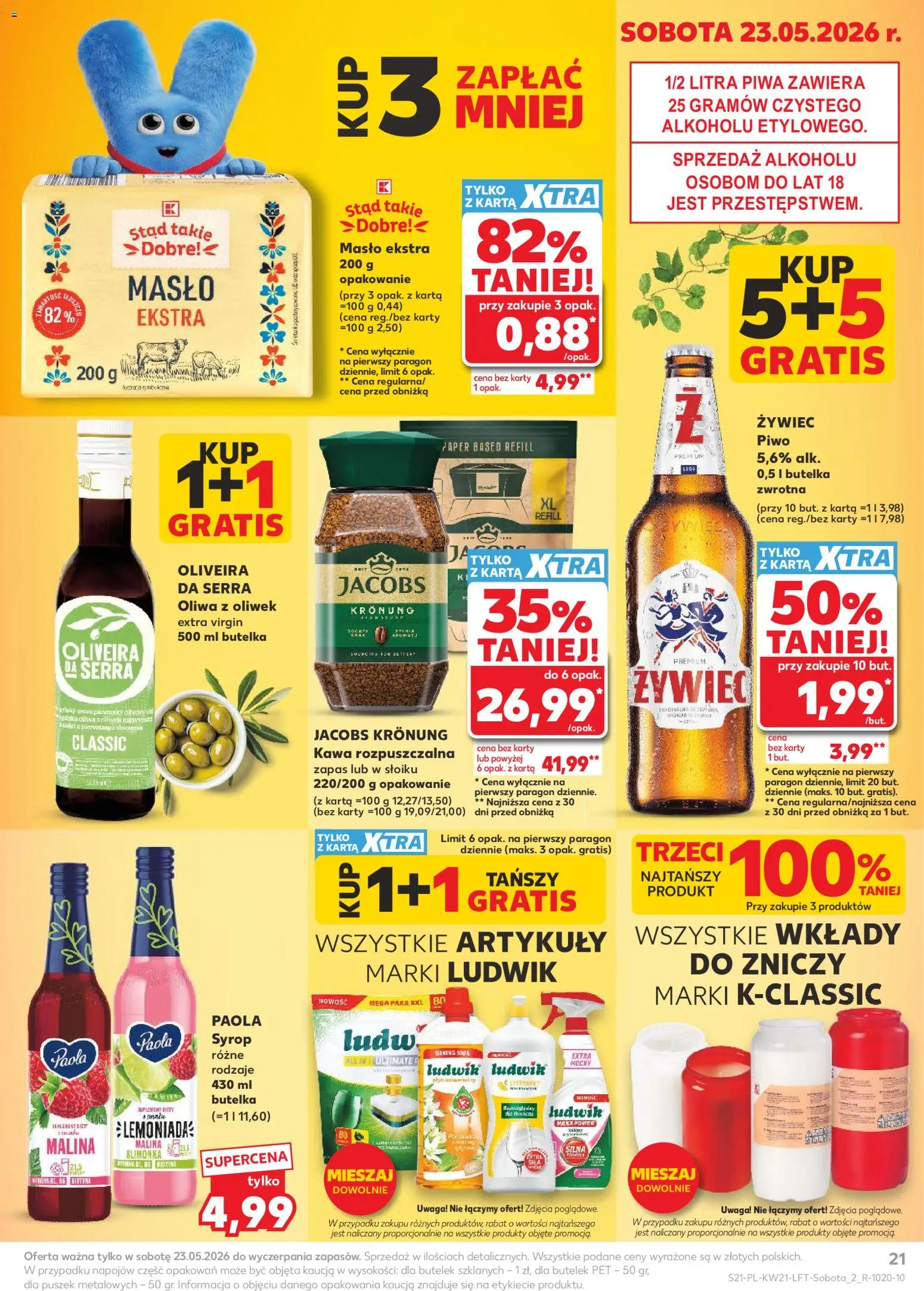 Kaufland Polsko leták od 21.05.2026 | Strana: 21 | Produkty: Máslo, LEGO, Jacobs, Karty