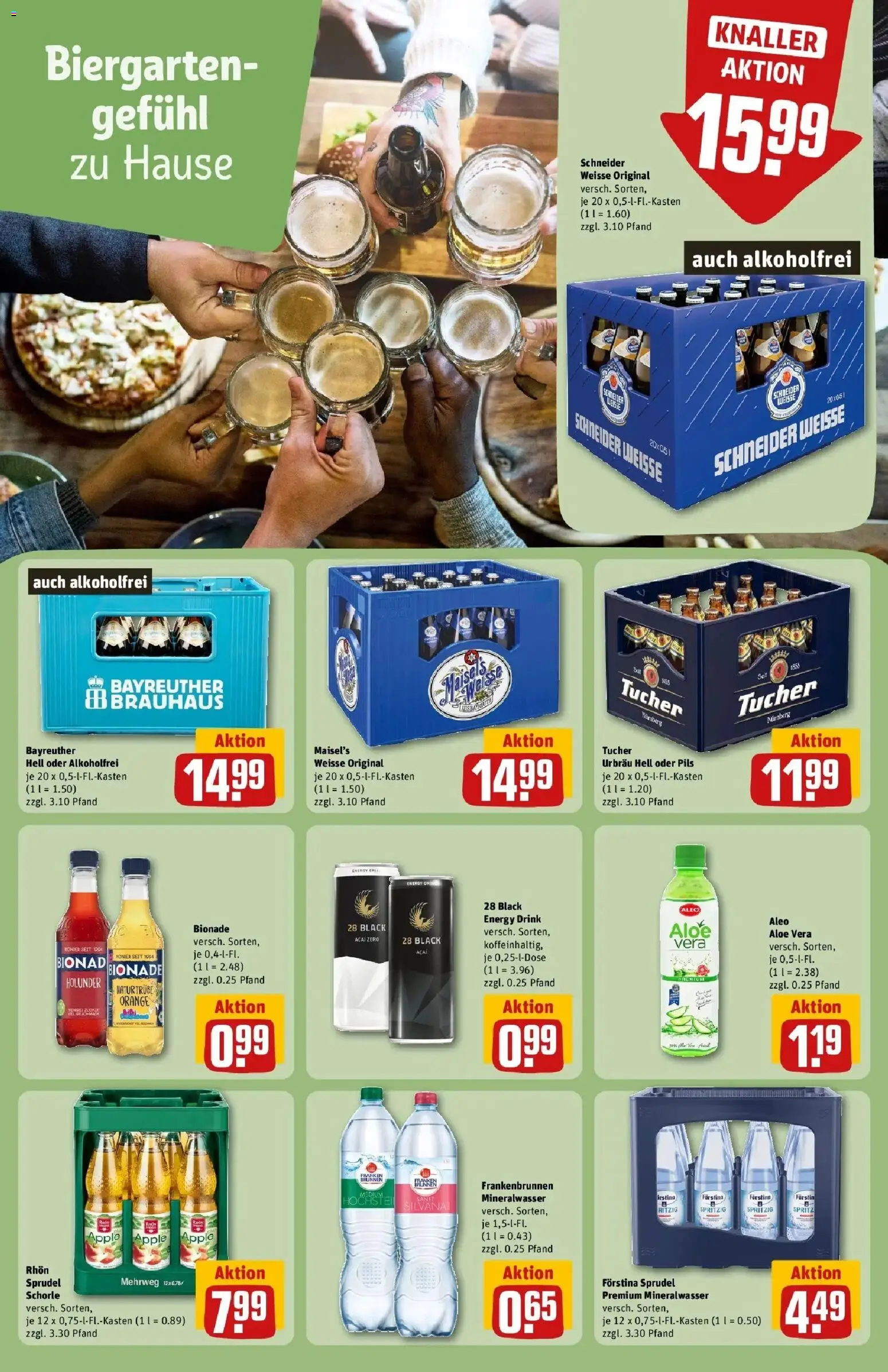 REWE Prospekt ab 03.08.2026 zum Blättern » Angebote | Seite: 20 | Produkte: Energy, Pils, Bionade, Mineralwasser