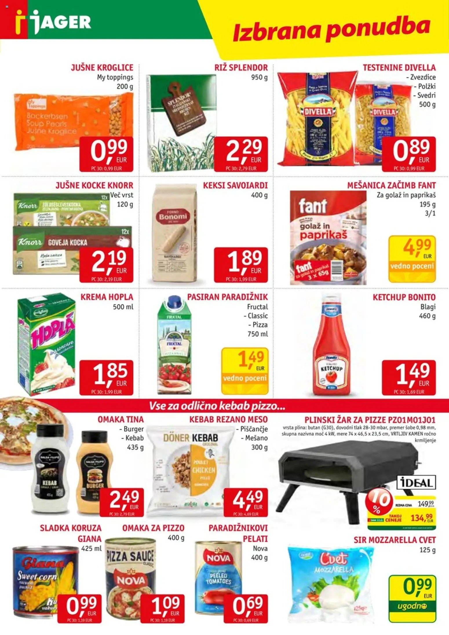 Novi Jager katalog ponudbe – veljaven od 08.07.2026 | Stran: 7 | Izdelki: Keksi, Zar, Sir, Omaka