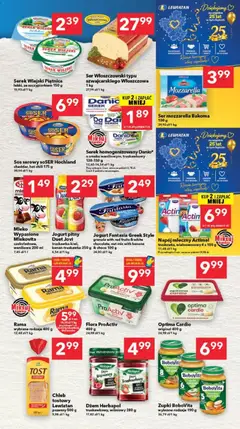 Pogląd oferty "Lewiatan gazetka - Bydgoszcz" - ważna od 24.09.2026 | Strona: 3 | Produkty: Sos serowy, Jogurt pitny, Actimel, Cheddar