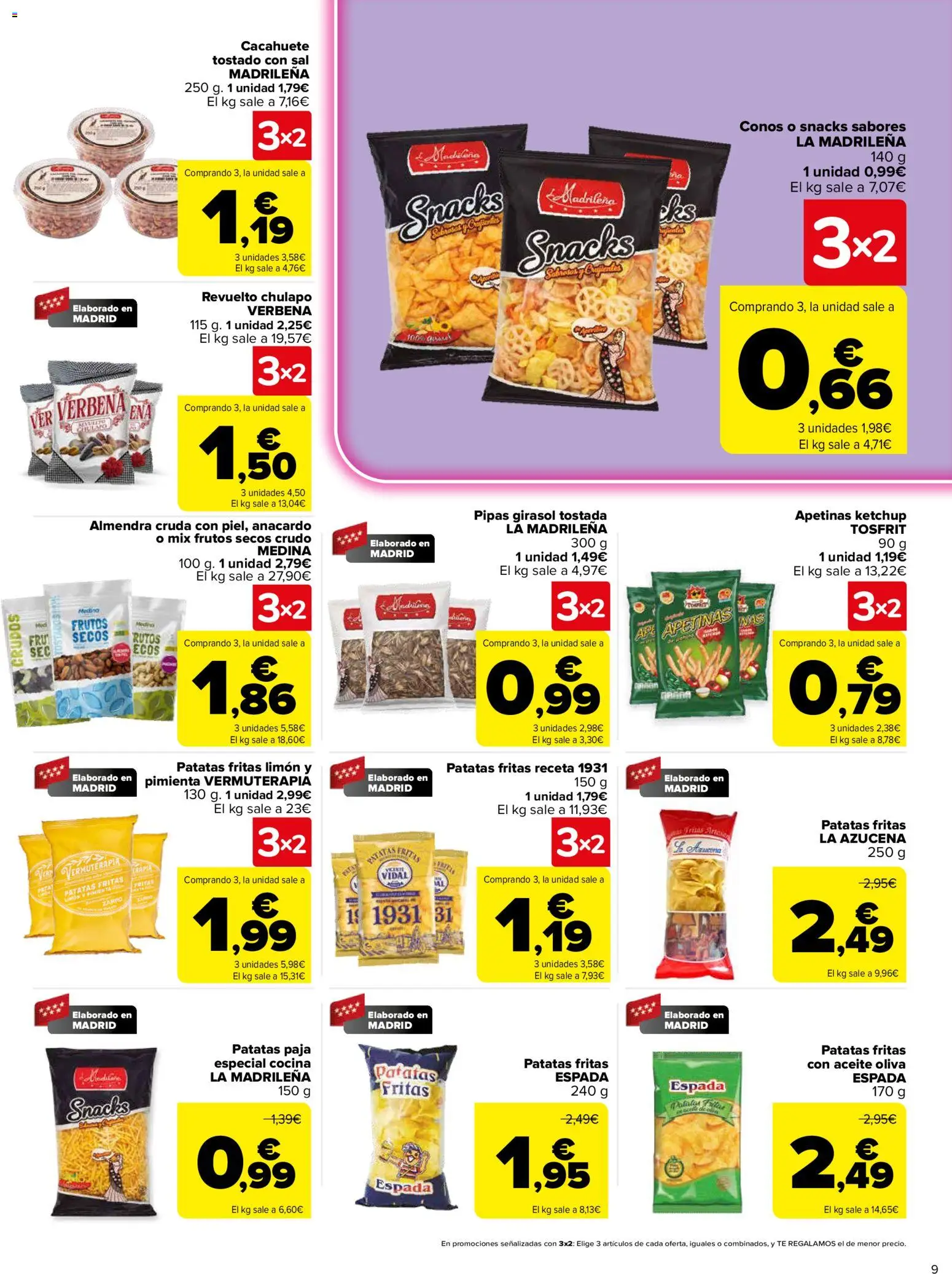 Carrefour folleto │ válido desde el 03/07/2026 | Página: 9 | Productos: Aceite, Frutos secos, Té, Cocina