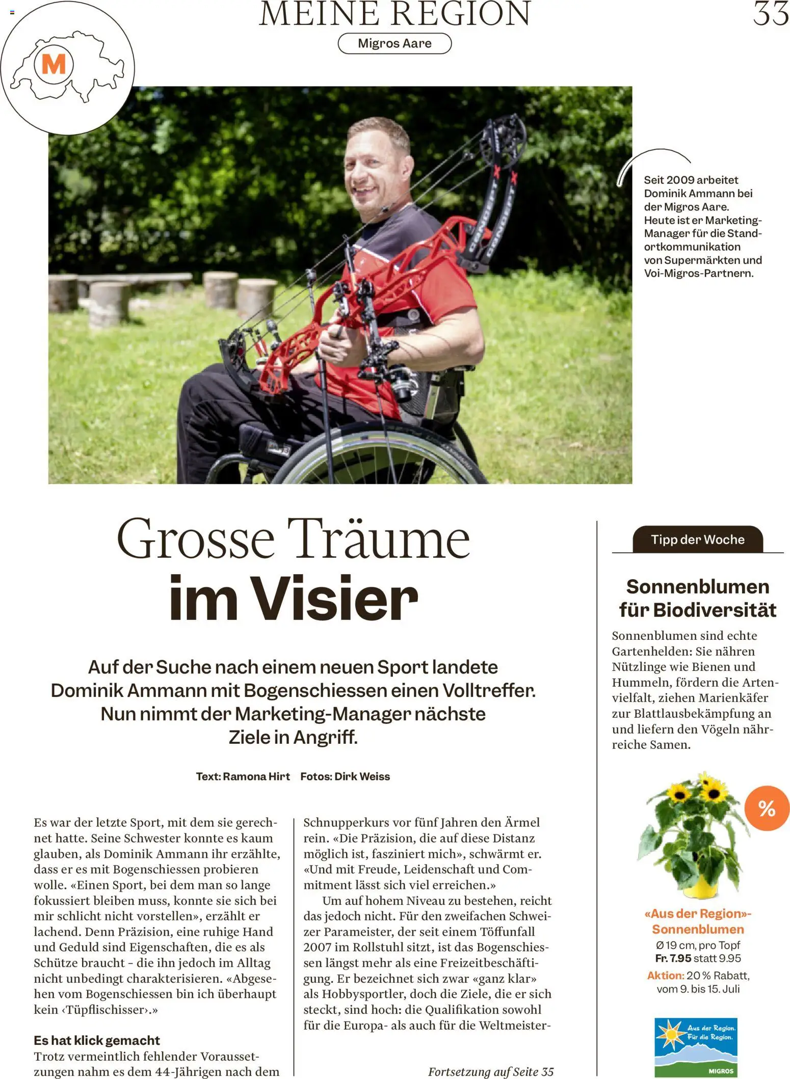 Migros aktionen Magazin – gültig ab 08.07.2026 | Seite: 33