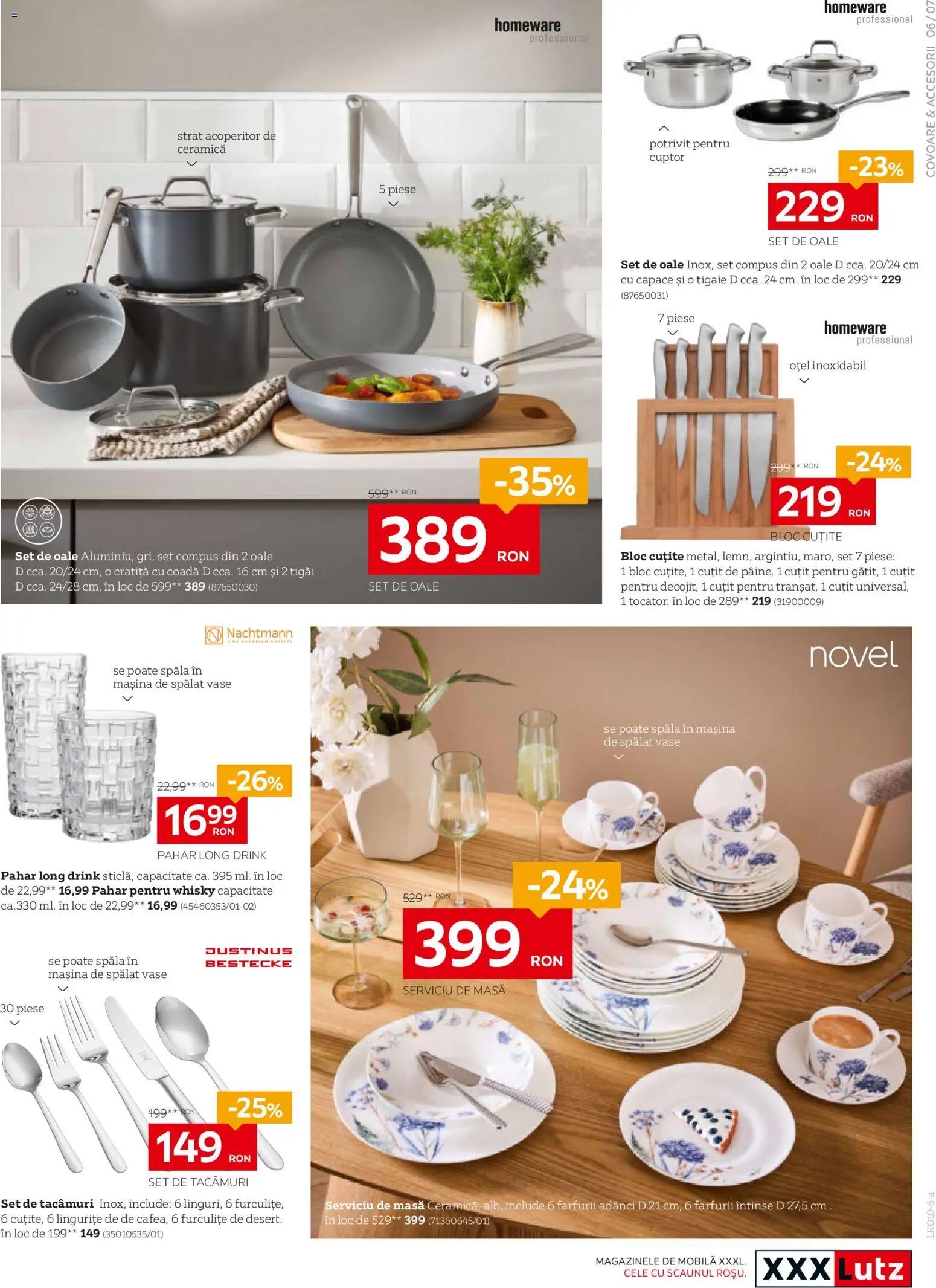 Noul catalog XXXLutz – valabil de la 05.10.2026 | Pagină: 7 | Produse: Cuptor, Mașină De Spălat Vase, Tigaie, Cratiță
