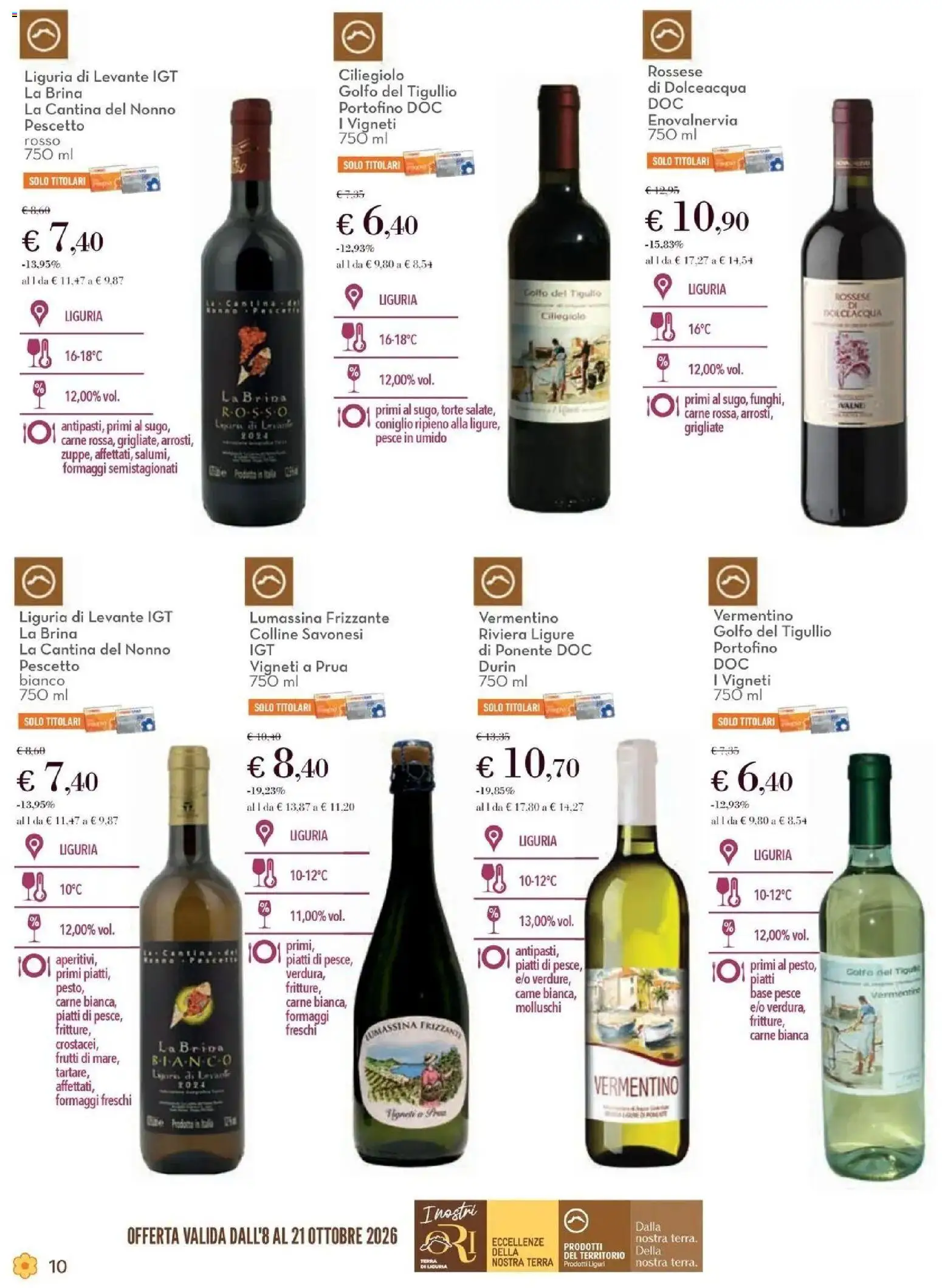 Anteprima volantino Conad dal 08/10/2026 prossima settimana | Pagina: 10 | Prodotti: Piatti, Coniglio, Carne, Terra