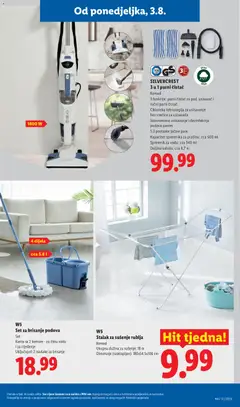 Lidl Katalog - Pregled kataloga iz trgovine Lidl, vrijedi od 03.08.2026 | Stranica: 23 | Proizvodi: Usisavač, Mop, Parni čistač