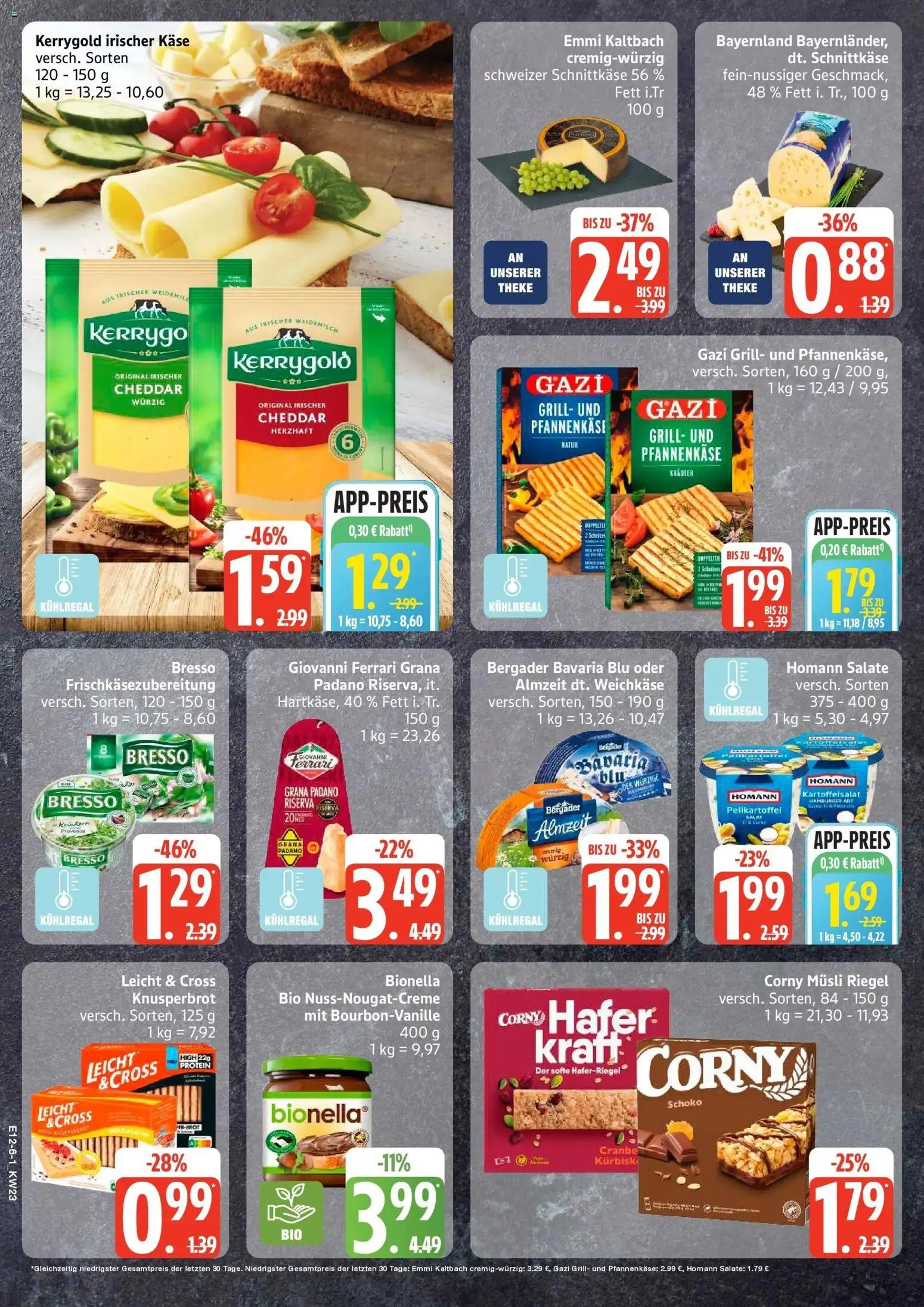 Edeka prospekt Sterup – gültig ab 01.06.2026 | Seite: 6 | Produkte: Musli, Käse, Bourbon, Salat