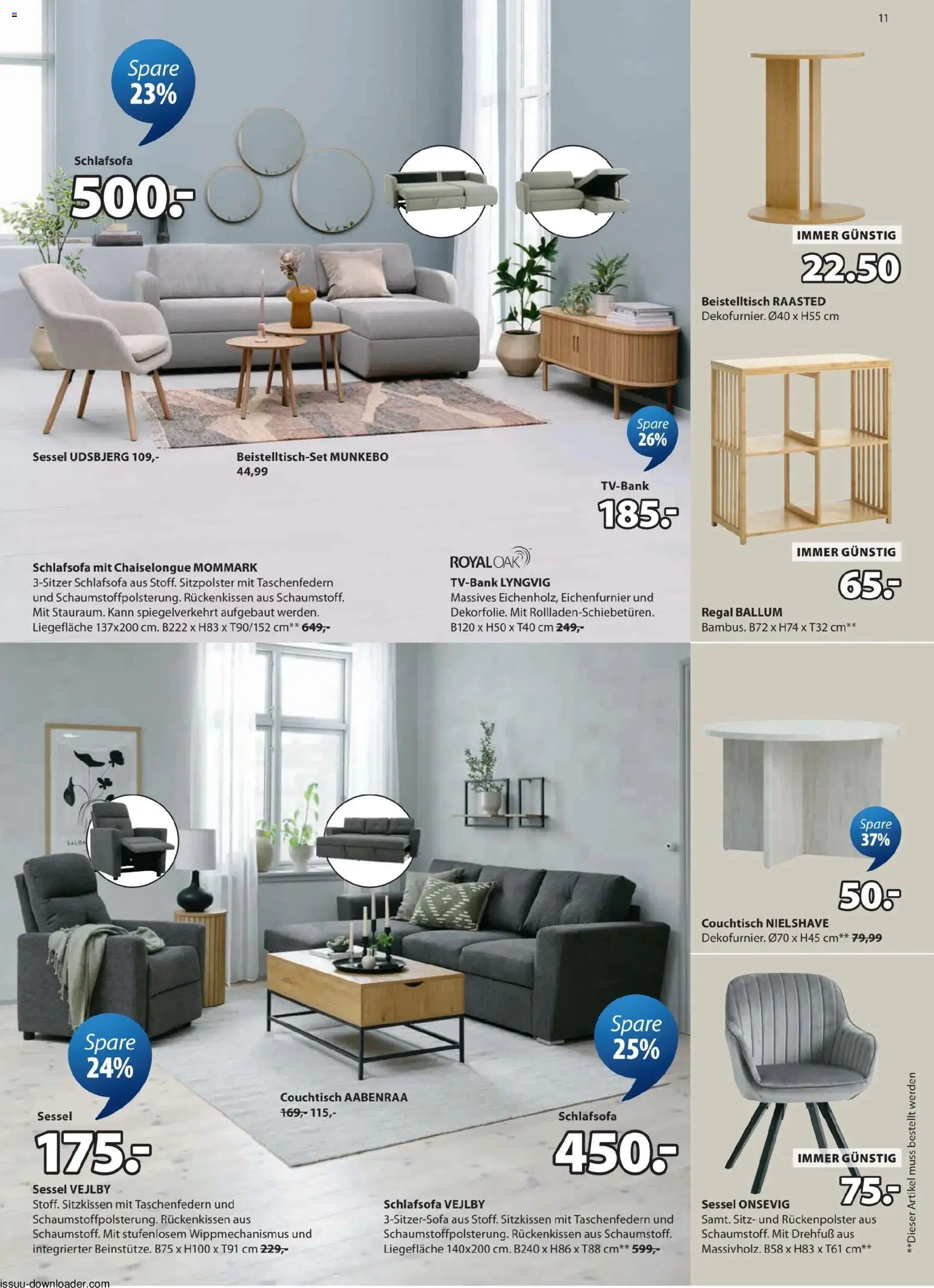JYSK Prospekt aktuell gültig ab 11.05.2026 | Seite: 11 | Produkte: Sessel, Couchtisch, Regal
