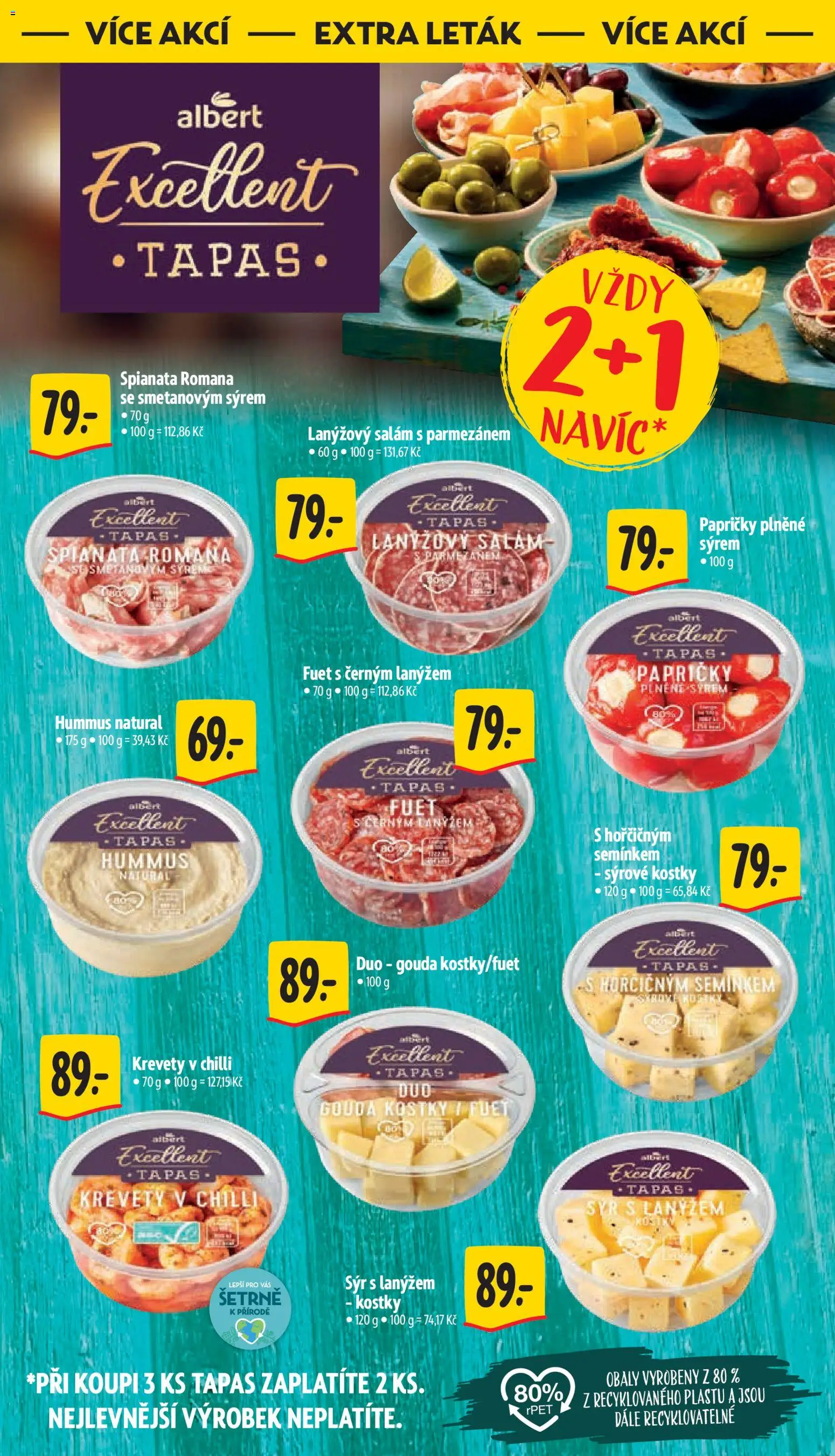 Albert leták - Hypermarket od 13.05.2026 | Strana: 48 | Produkty: Hummus, Salám, Kostky, Fuet