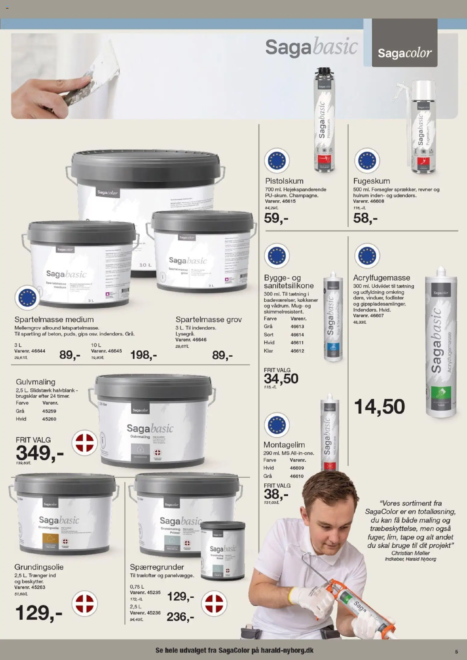 Harald Nyborg tilbudsavis – gyldig fra 05.05.2026 | Side: 5 | Produkter: Spartelmasse, Maling