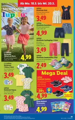 Lidl - Flugblatt ab 13.05.2026 gültig | Seite: 34 | Produkte: Pyjama, Wasser, Sandalen, Kleid