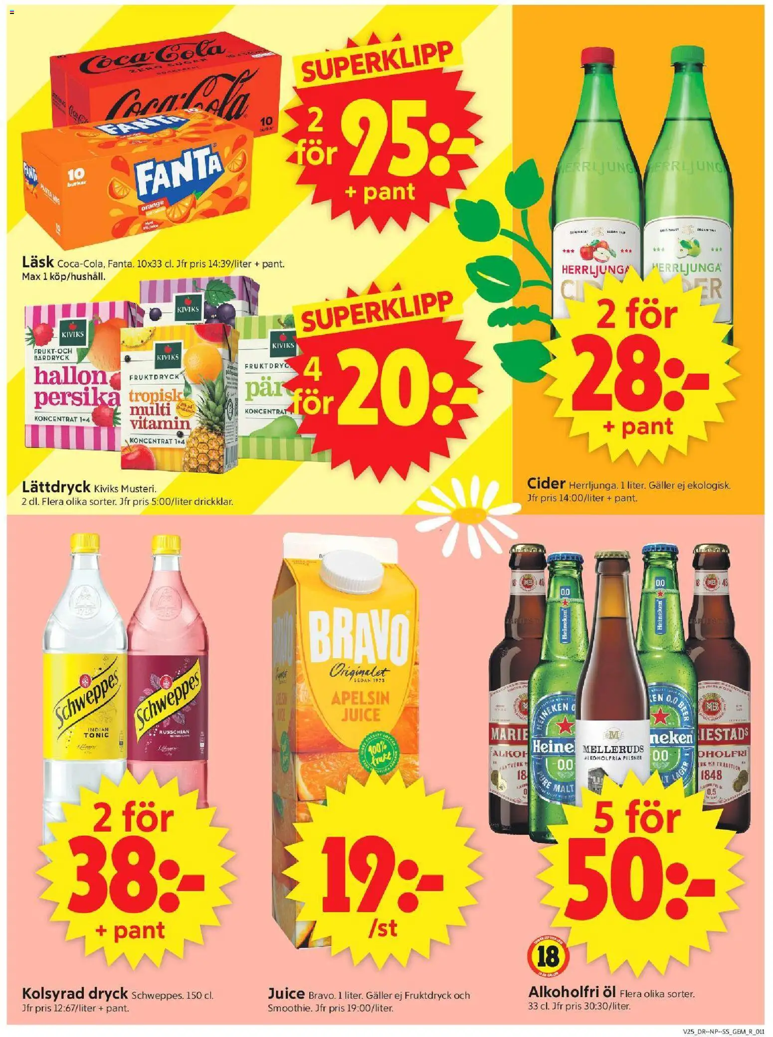 ICA Supermarket reklamblad aktuell från 15.06.2026 | Sida: 13 | Produkter: Galler, Öl, Cider, Hallon