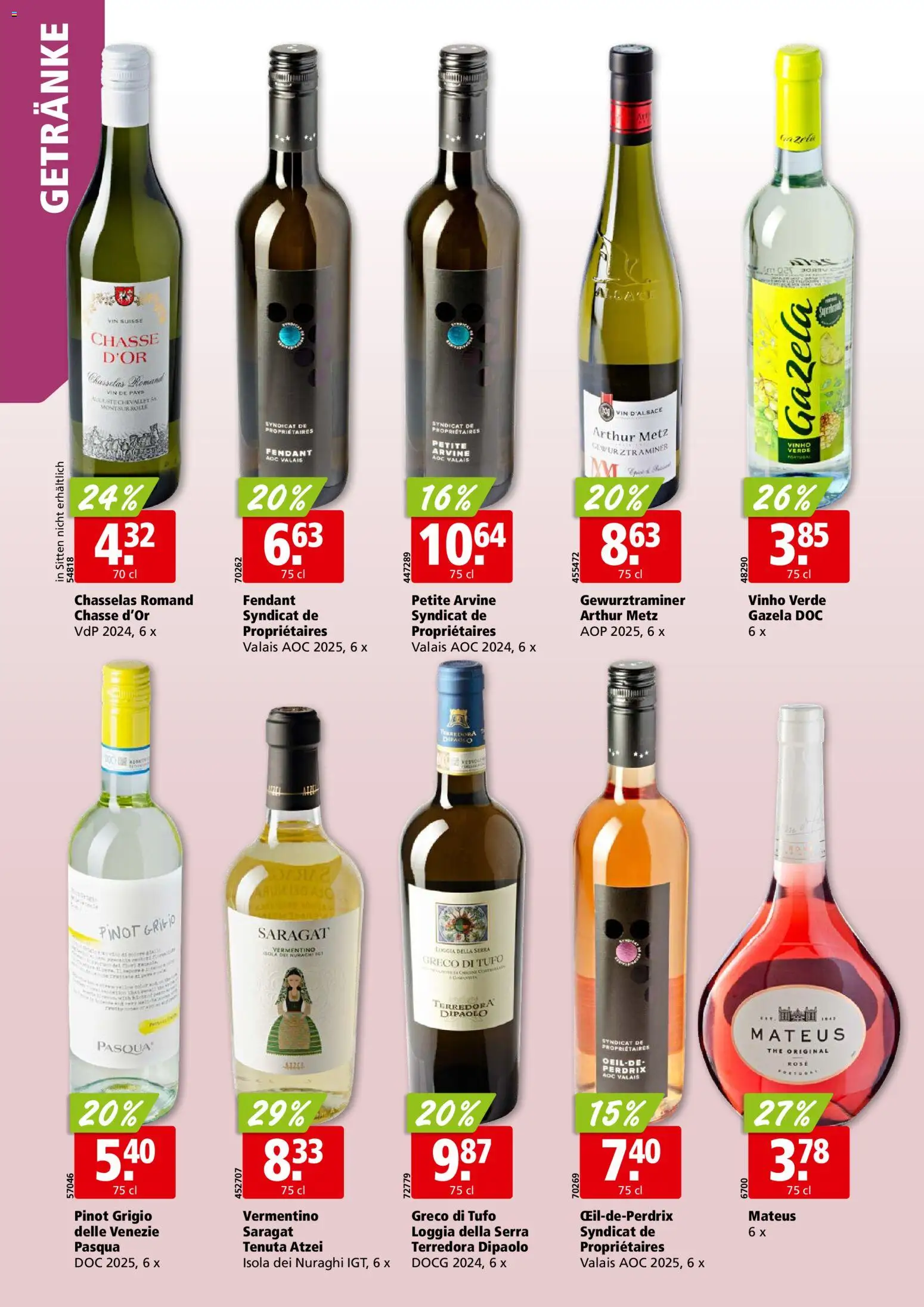 Aligro aktionen Chavannes, Matran, Genf, Sitten – gültig ab 05.10.2026 | Seite: 24 | Produkte: Getränke