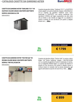 Anteprima del volantino Eurobrico Casette da Giardino Keter catalogo valido a partire dal 23.07.2025 | Pagina: 3 | Prodotti: Casette da Giardino