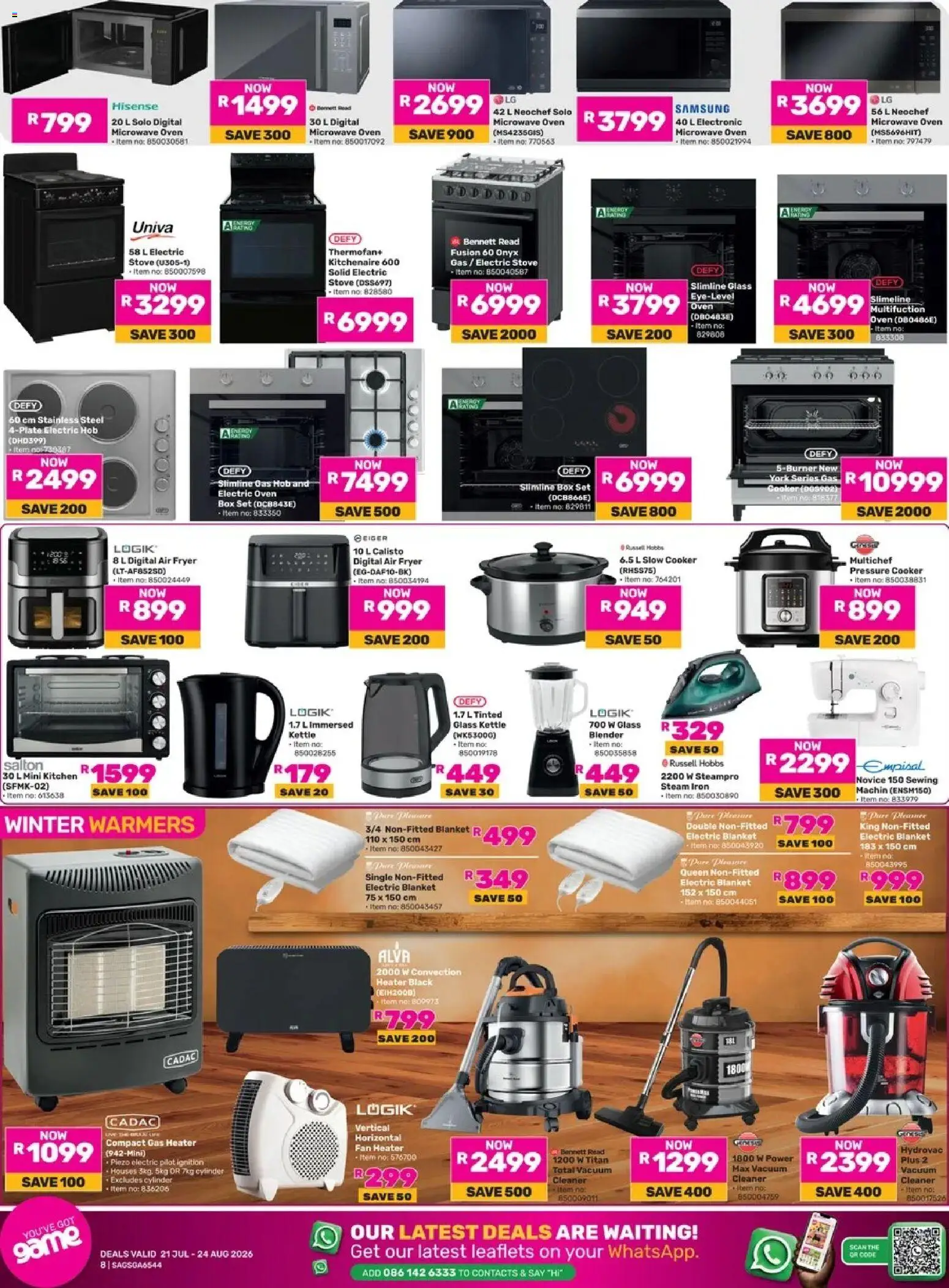 Game - Catalogue valid from 21/07/2026 | Page: 8 | Products: Box, Fan, Game, Microwave