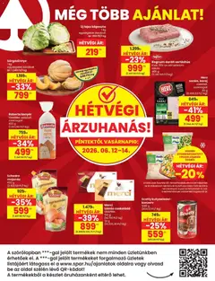 Spar akciós újság - amely érvényes a következő dátumtól: 11.06.2026 | Oldal: 20