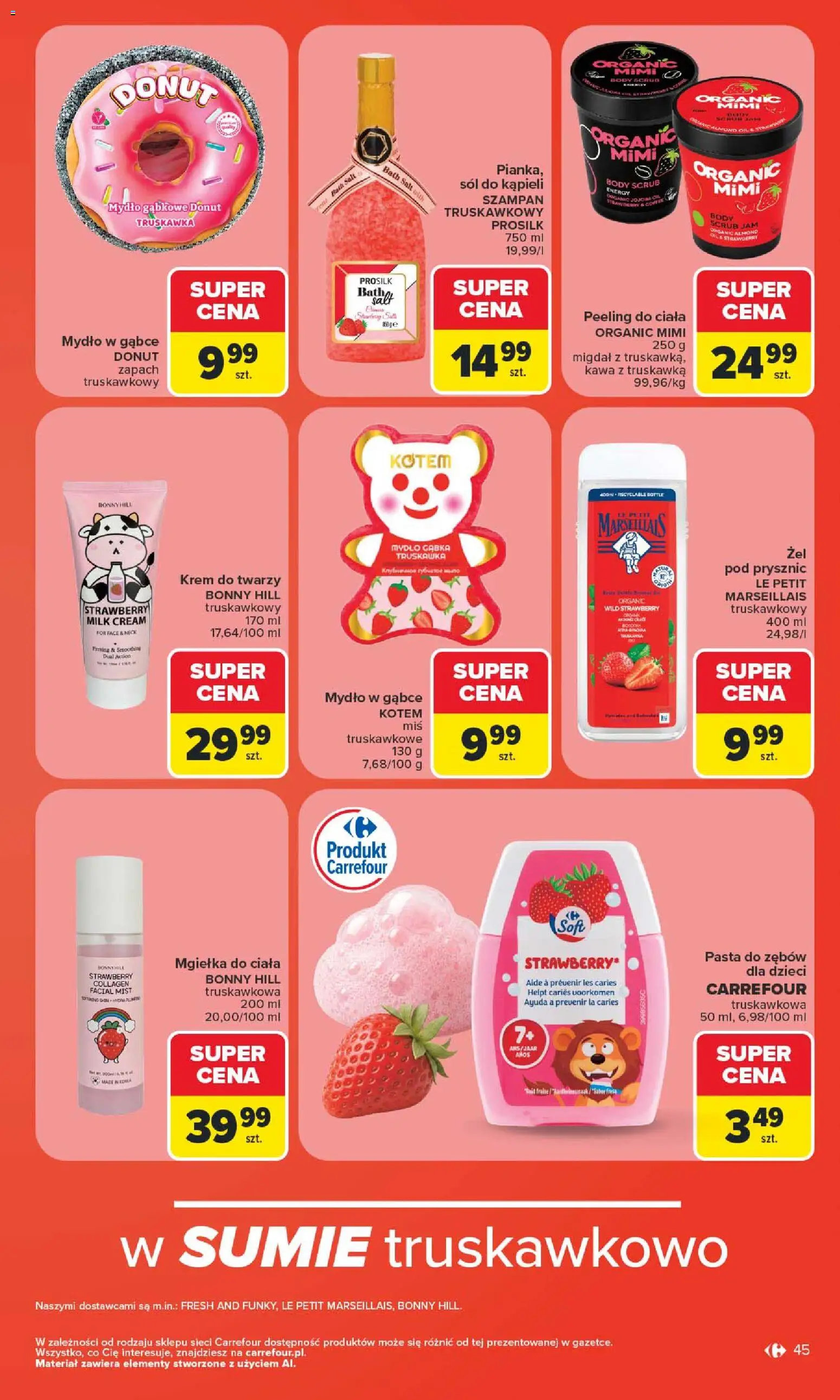 Carrefour gazetka od 08.06.2026 | Strona: 47 | Produkty: Prysznic, Gąbka, Peeling, Sól