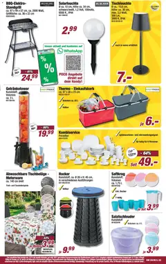 Poco Prospekt ab 07.06.2026 gültig | Seite: 3 | Produkte: Hocker, Solarleuchte