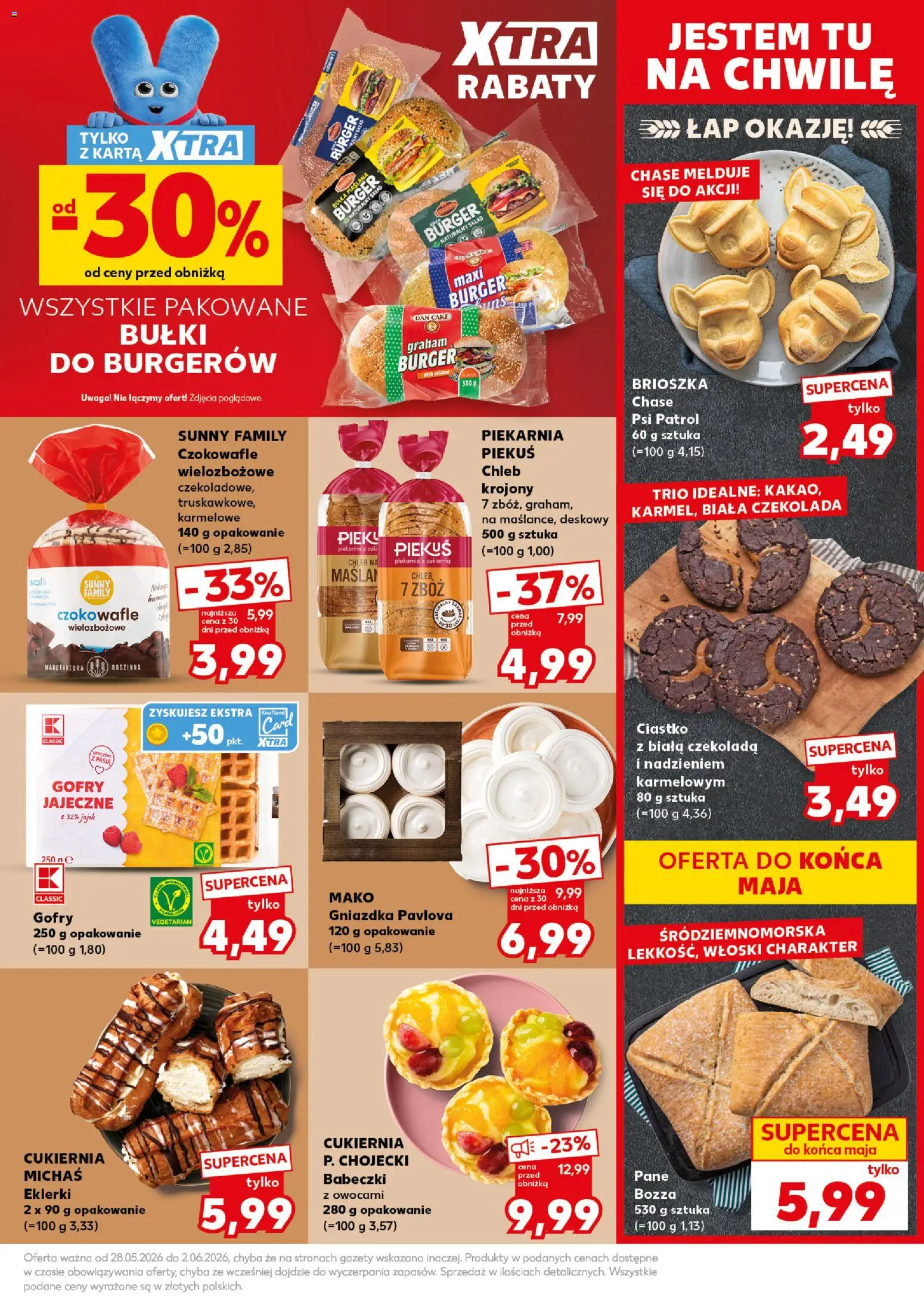Kaufland Polsko leták - Mocny start od 01.06.2026 | Strana: 17 | Produkty: Burger, Chléb