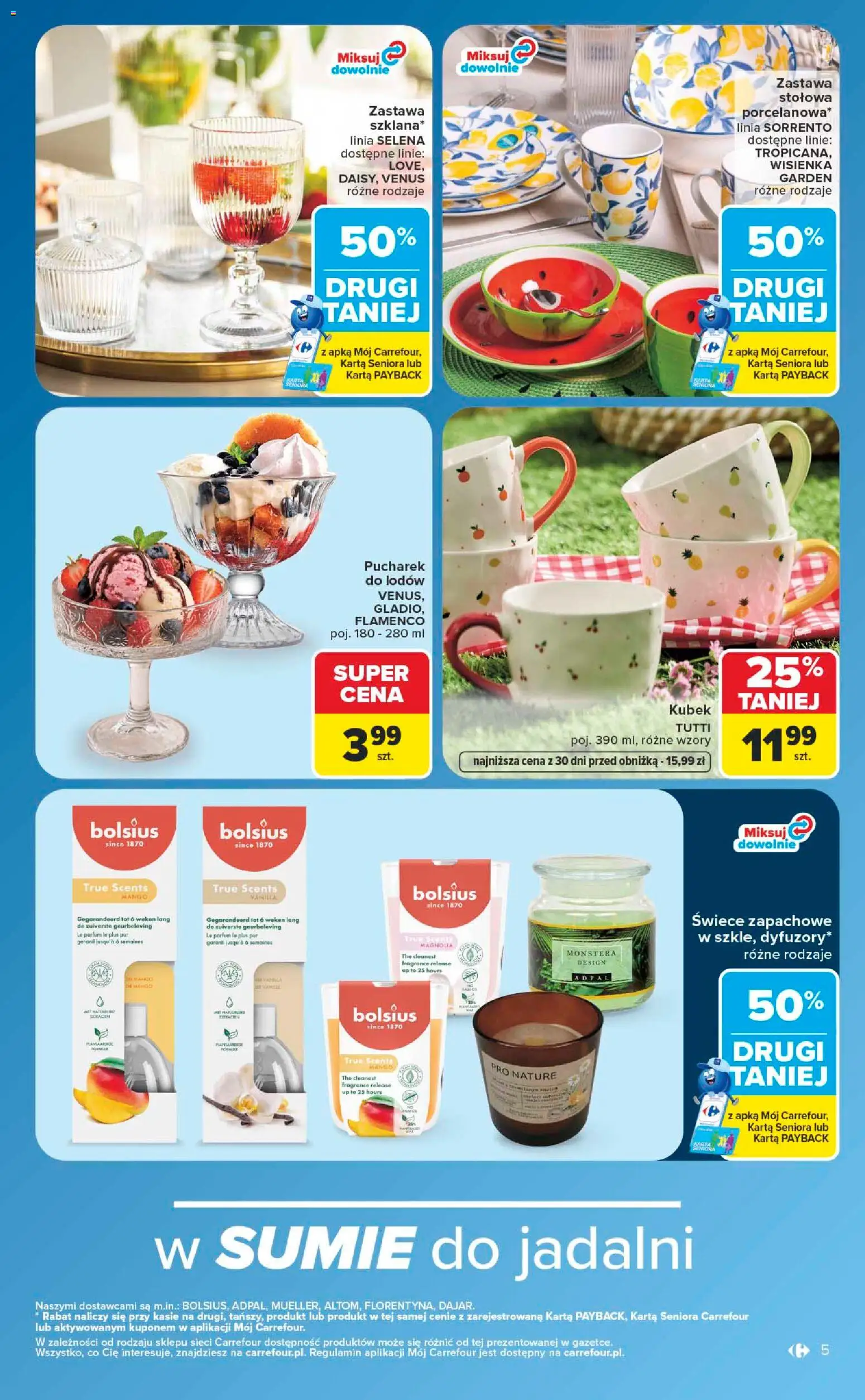 Carrefour gazetka - Same okazje od 13.07.2026 | Strona: 5 | Produkty: Mango, Karta, Świece