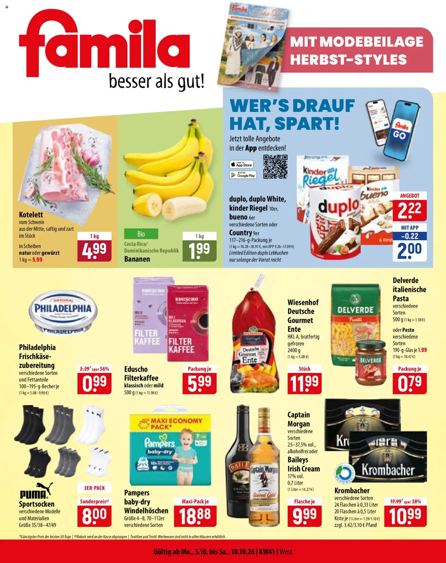 Famila Prospekt – gültig ab 05.10.2026 | Seite: 1