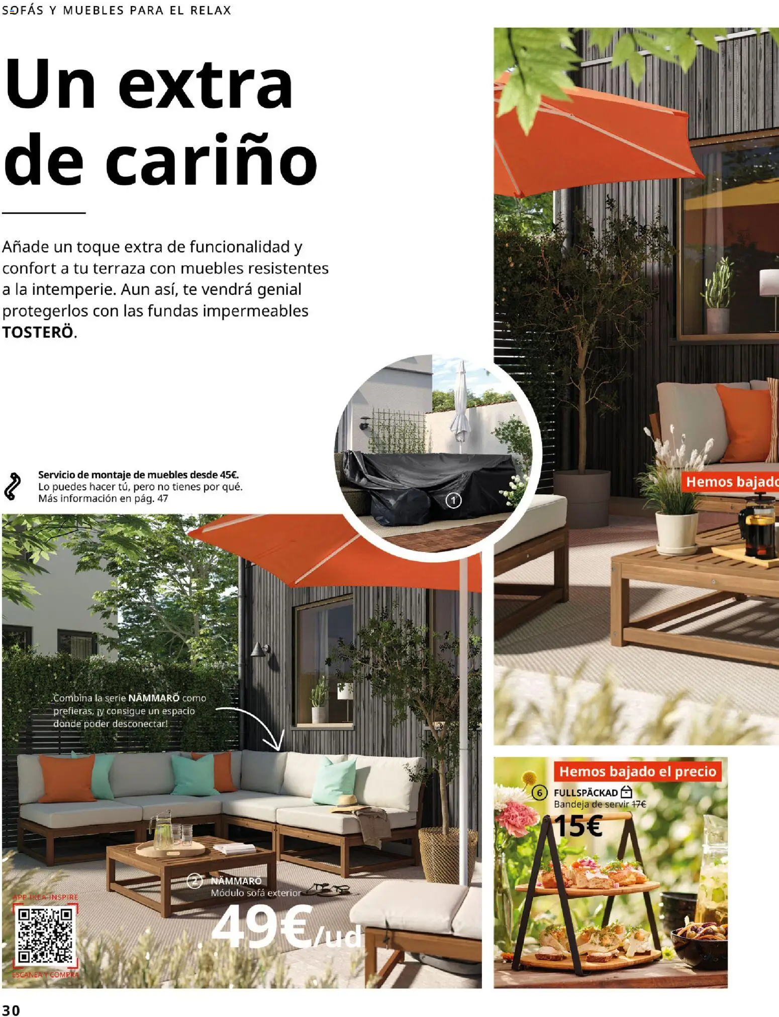 IKEA - Muebles de exterior │ válido desde el 01/09/2026 | Página: 30 | Productos: Té, Muebles, Sofá, Bandeja