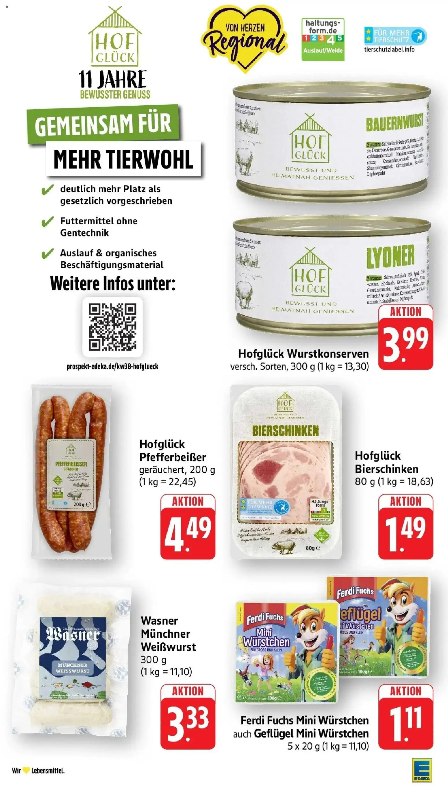 Edeka Prospekt Mutterstadt (ab 14.09.2026) » Angebote Online | Seite: 11 | Produkte: Weißwurst, Wein, Schweinefleisch