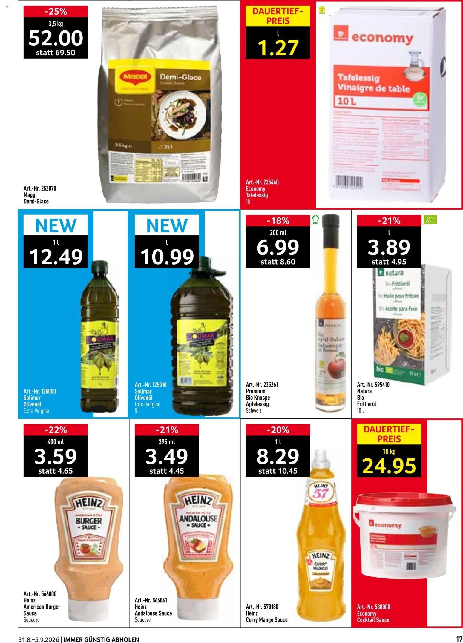 Prodega aktionen – gültig ab 31.08.2026 | Seite: 17 | Produkte: Burger, Mango