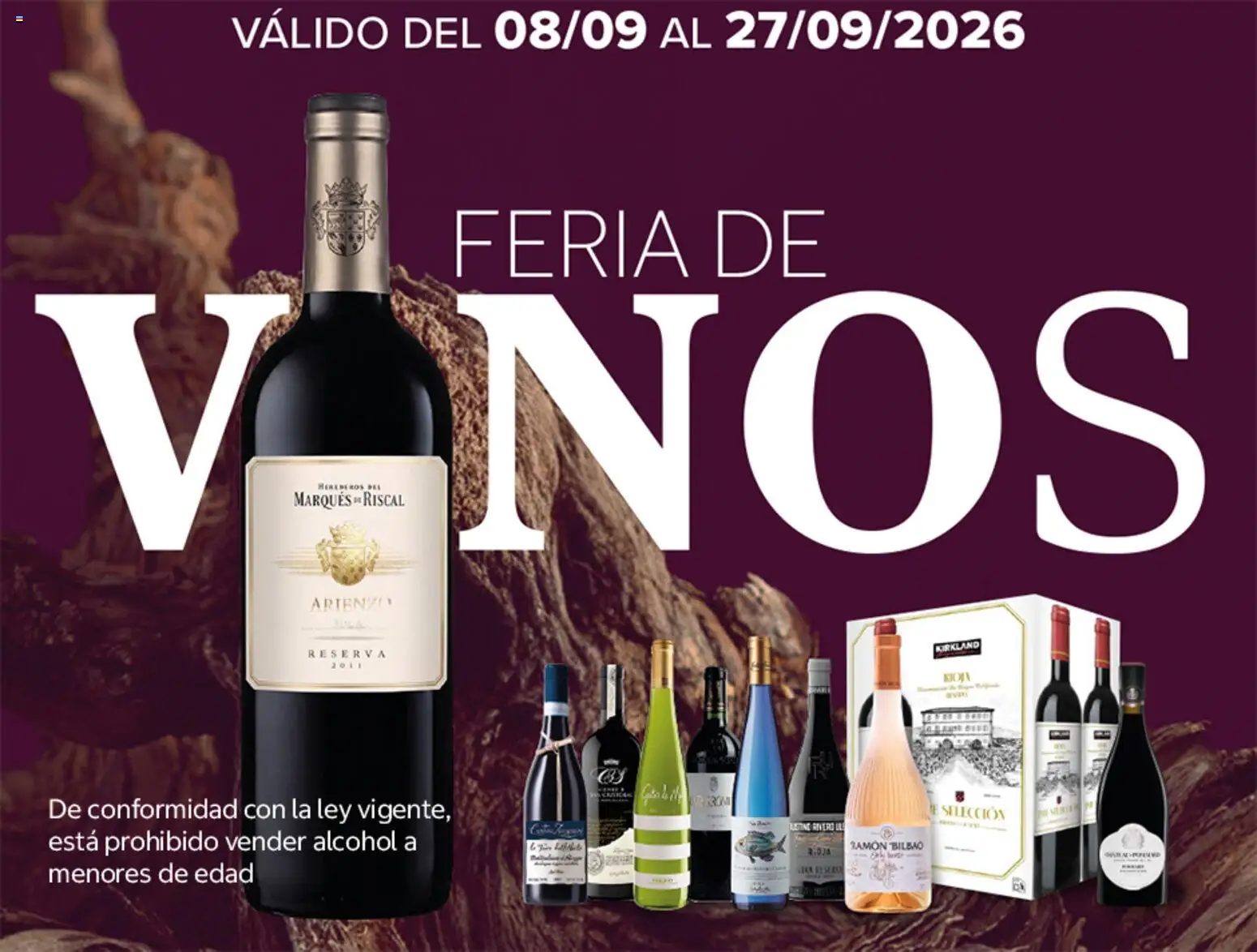Costco catálogo Vinos │ válido desde el 08/09/2026 | Página: 1 | Productos: Alcohol