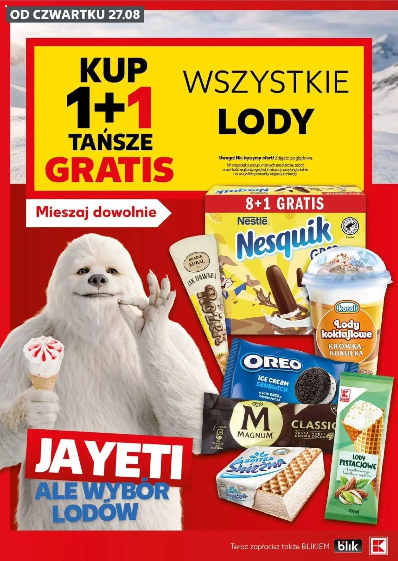 Kaufland gazetka - Super Weekend od 29.08.2026 - od jutra PDF | Strona: 14 | Produkty: Oreo, Krowka, Lody Koktajlowe, Lody pistacjowe